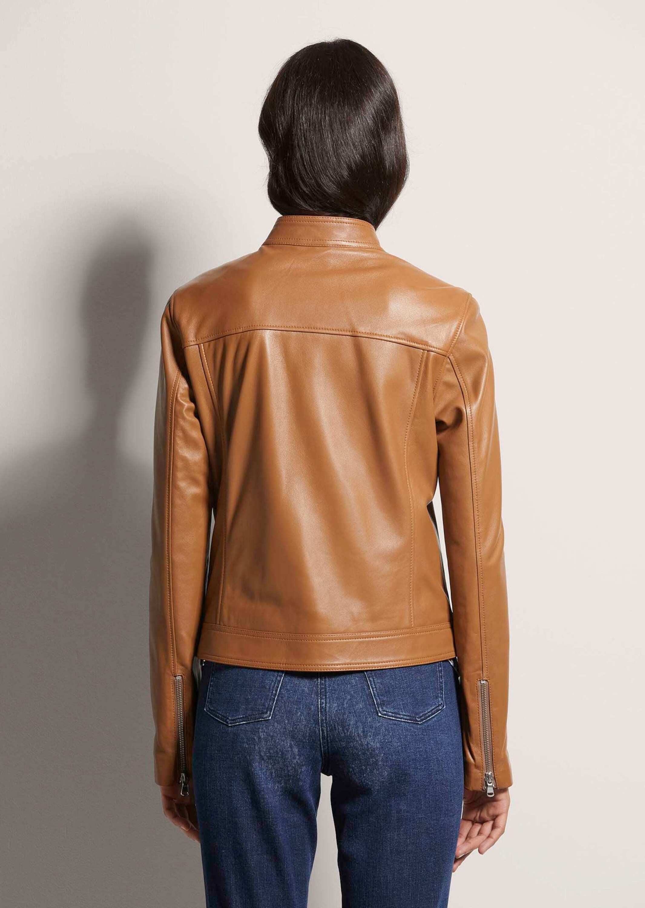 MADELEINE Lederjacke Biker-Jacke aus Lammnappa
