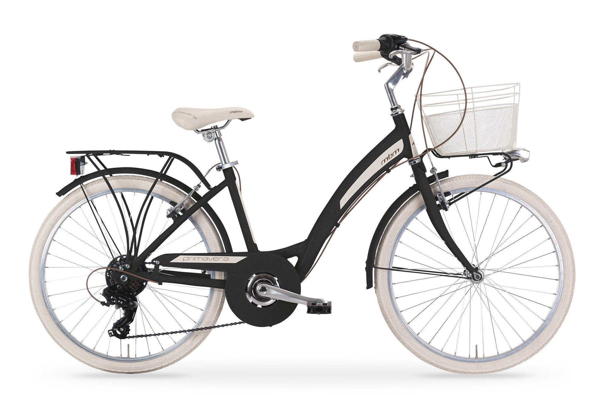 MBM Kinderfahrrad, SHIMANO 6-Gang Kettenschaltung, Cityfahrrad New Primavera 24 Zoll