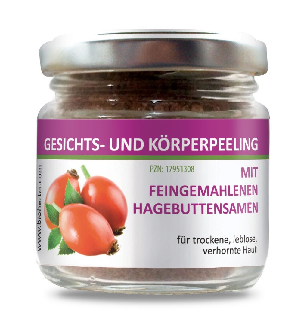 BIOHERBA R Pflege-Set Gesichts- und Körperpeeling mit Hagebuttensamen 100 ml