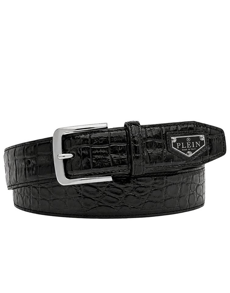 PHILIPP PLEIN Ledergürtel Cocco Crocco Geprägt