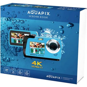 Aquapix W3048-I "Edge" Iceblue Unterwasserkamera Kompaktkamera (Unterwasserkamera, Frontdisplay)