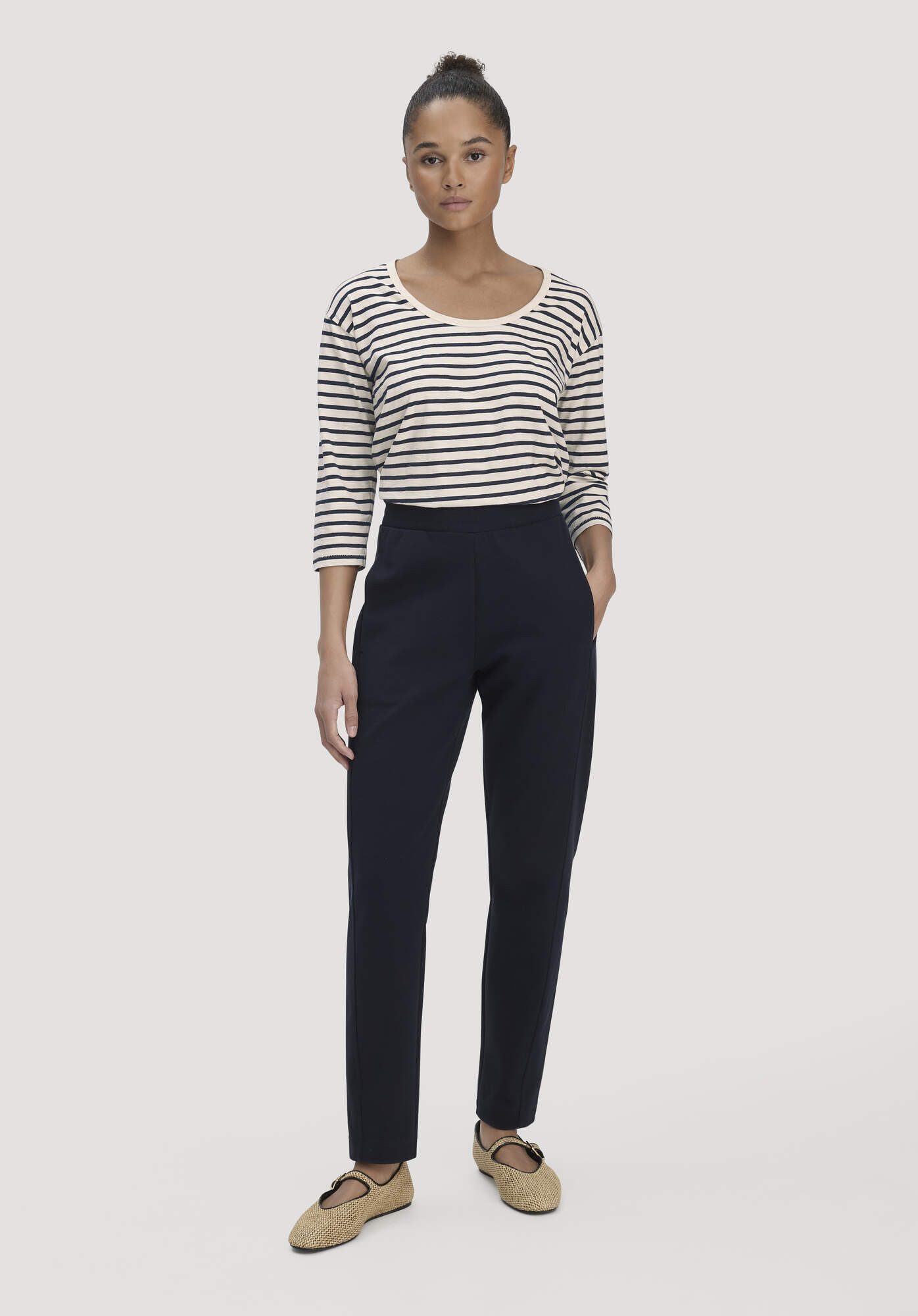 Hessnatur Jerseyhose aus Bio-Baumwolle (1-tlg)