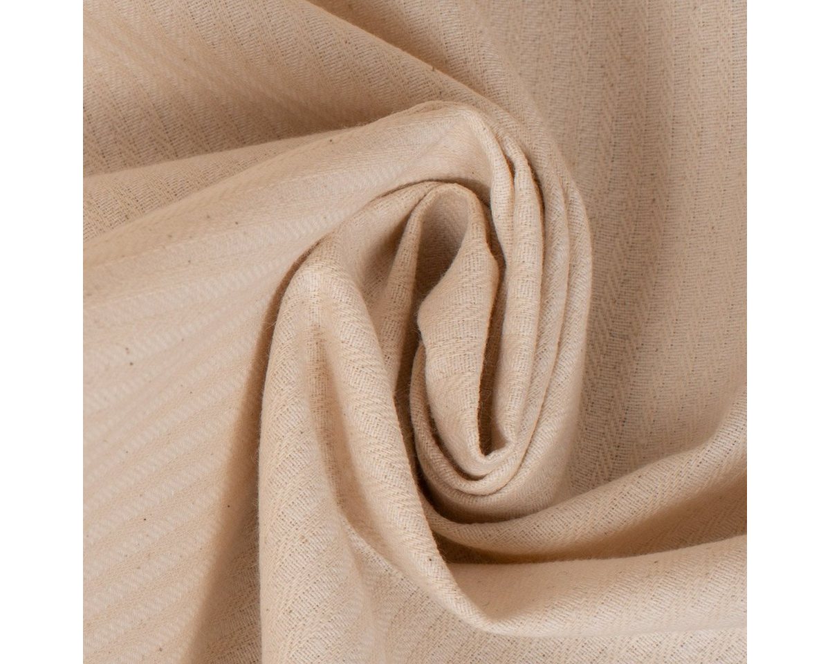 Thumbnail - Stoff Dekostoff Dobby Streifen 3mm creme beige 1,40m Breite