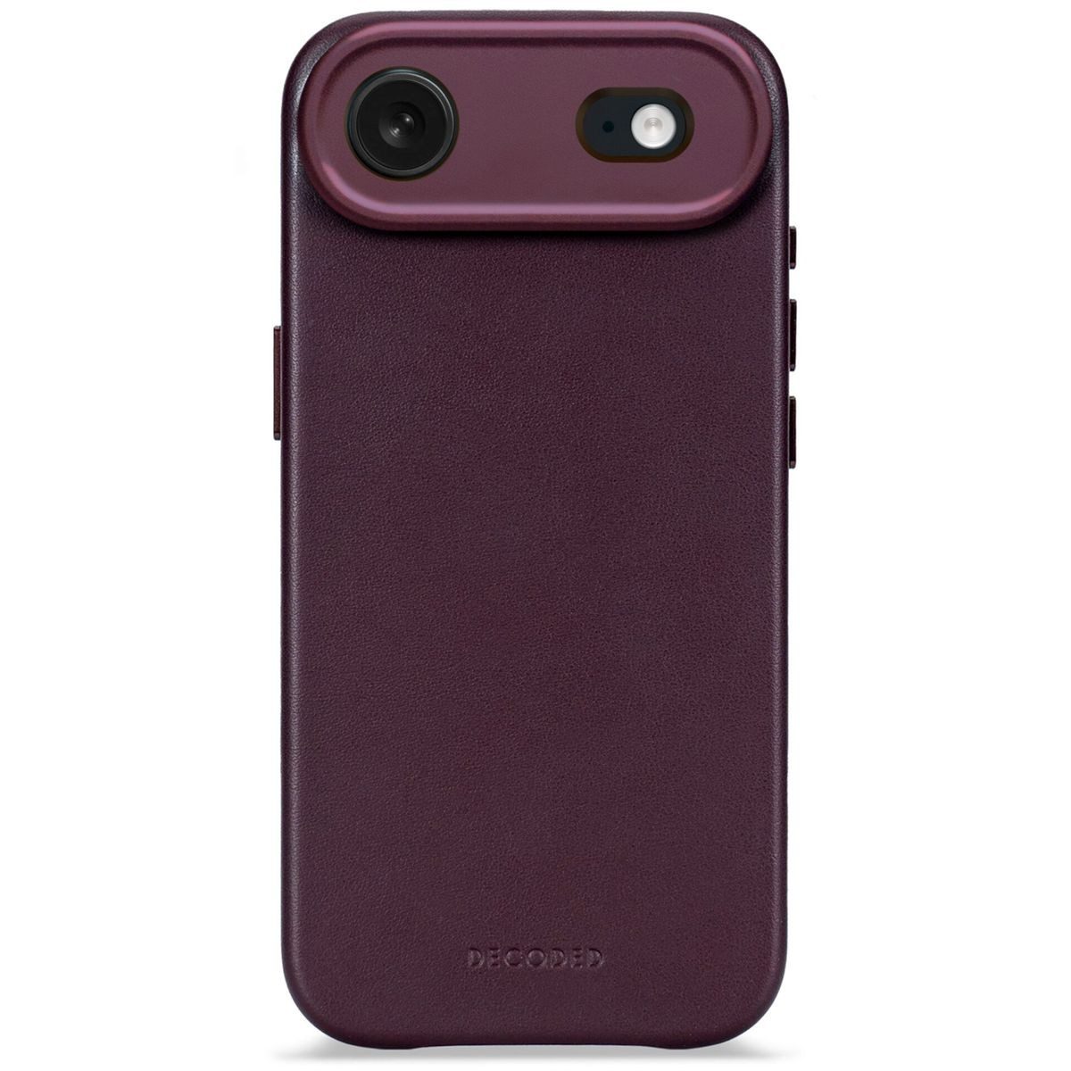 DECODED Smartphone-Hülle Leather Backcover iPhone 17 Air Dark Ruby