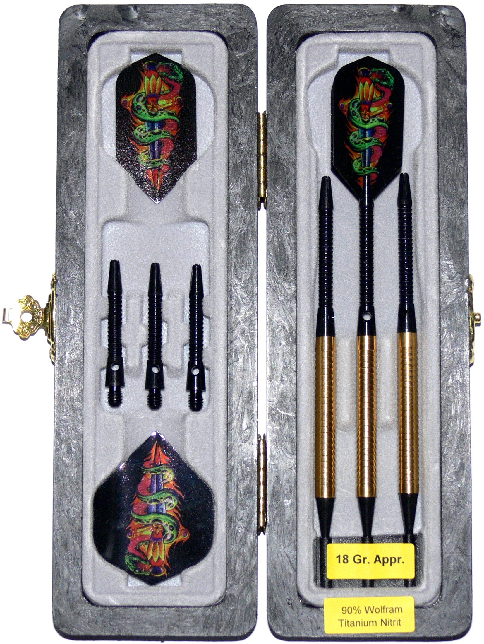Dartpfeil Softdart Golden Virgin Titan 90% Tungsten Softtip 16g