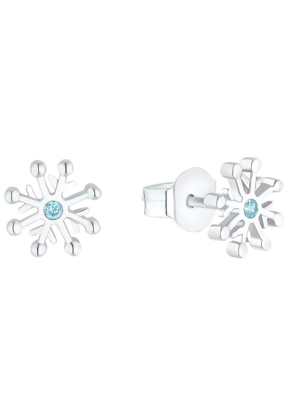 Prinzessin Lillifee Paar Ohrstecker Schneeflocke, mit Zirkonia (synth)