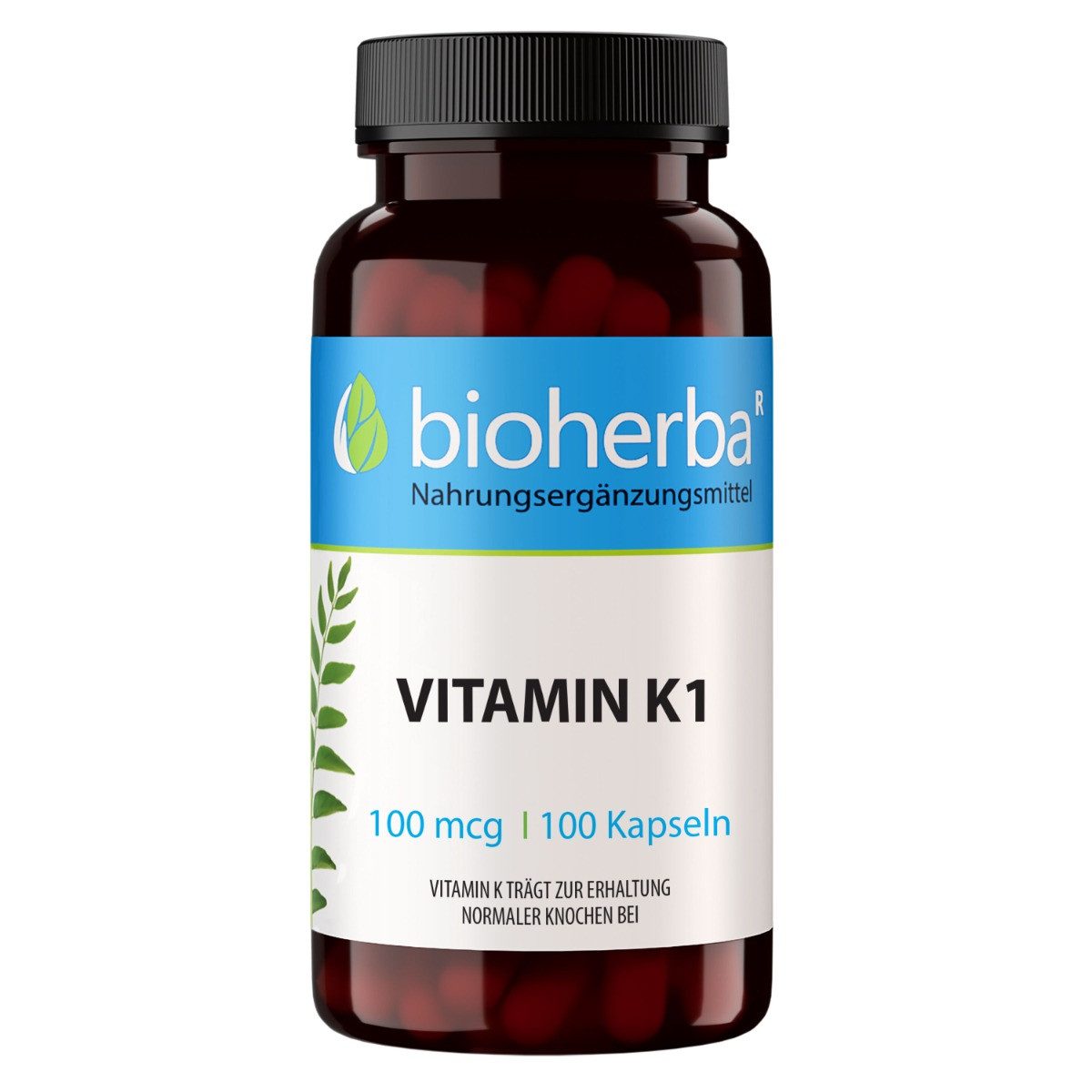 BIOHERBA R Bioherba Vitamin K1 100 mcg 100 Kapseln Nahrungsergänzungsmittel, 1 er