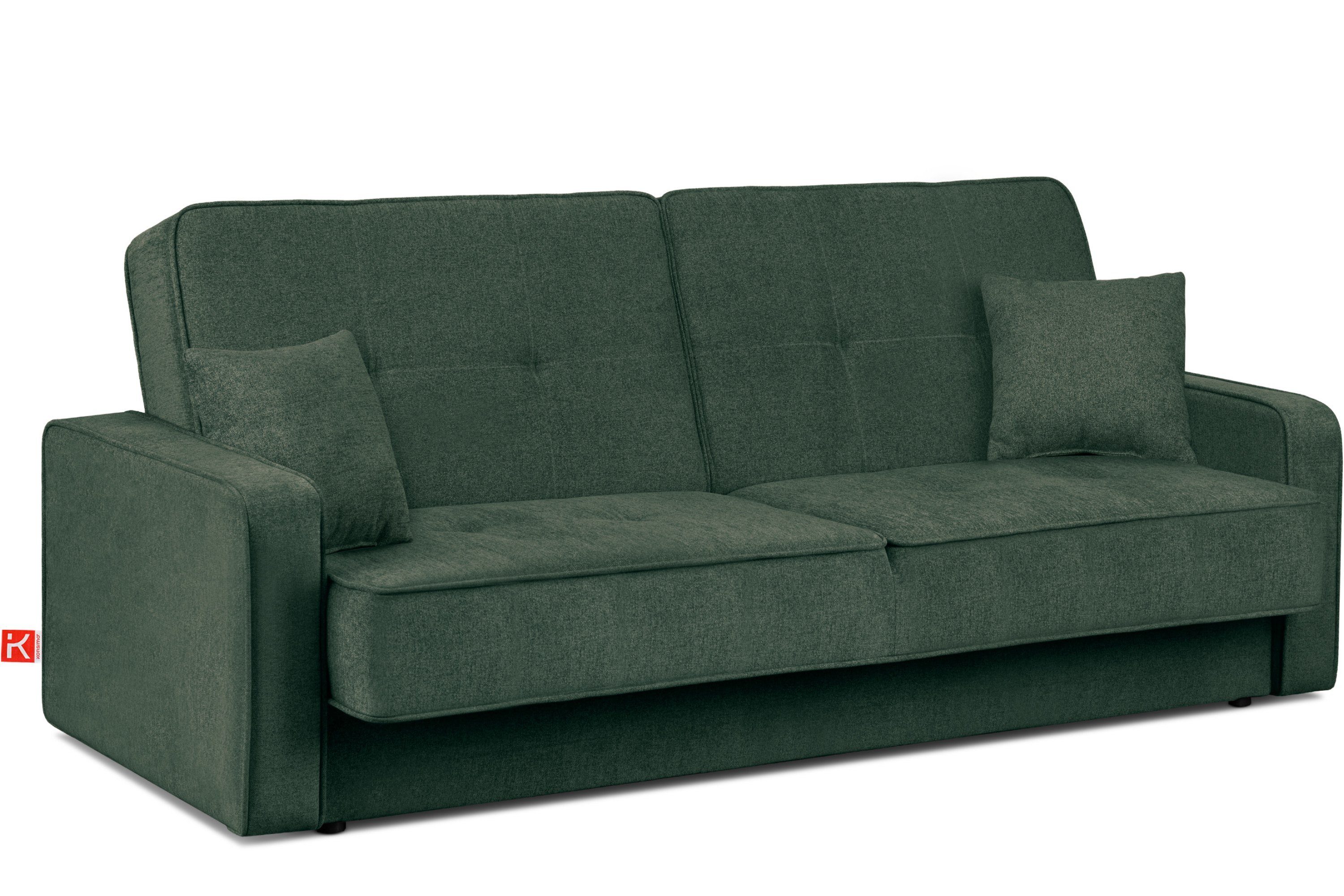 KONSIMO® Schlafsofa ORIO Sofa 3 Personen, Liegefläche: 219x90cm,mit Wellenunterfederung,mit Schlaffunktion