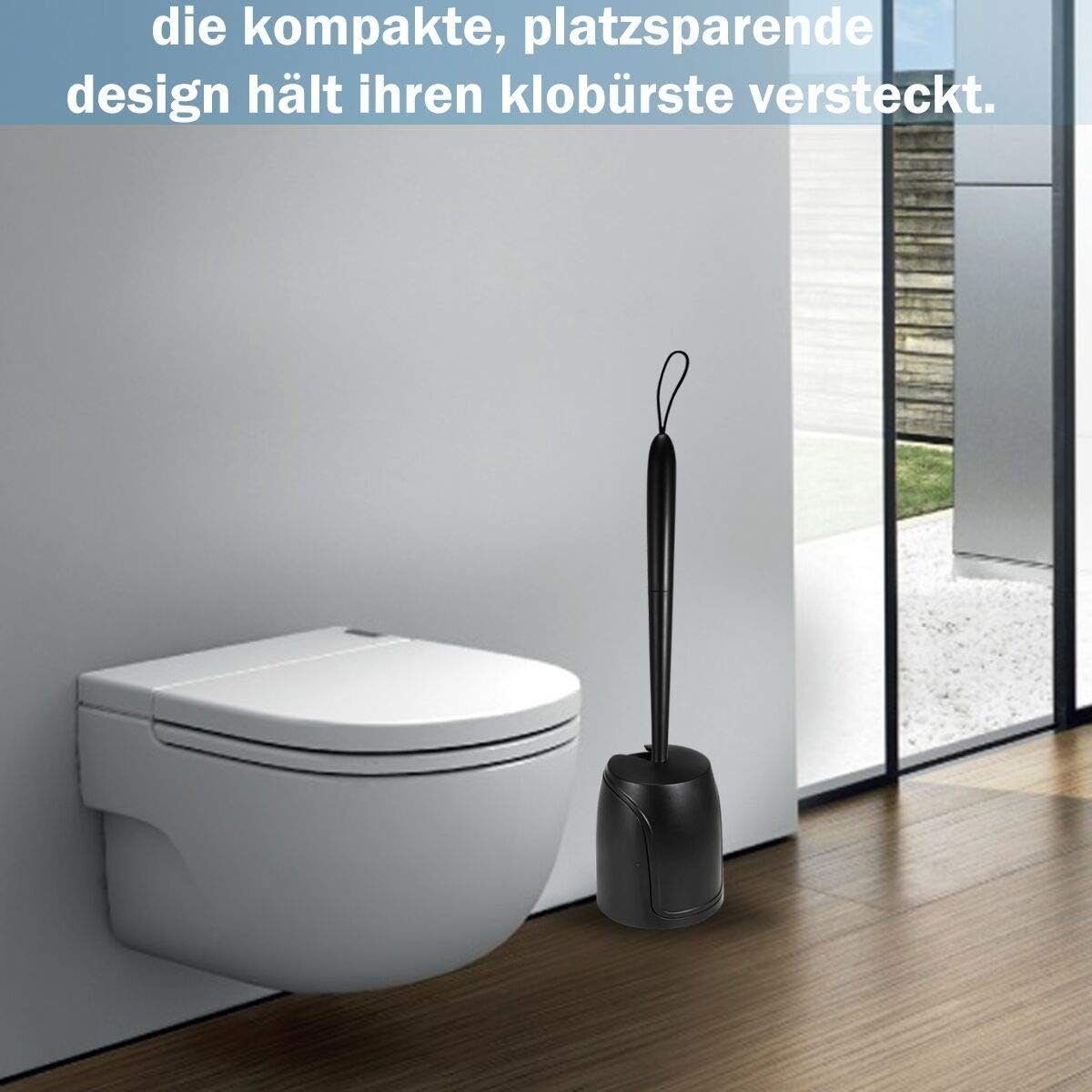 EBUY WC-Reinigungsbürste WC Bürste Halter Set, mit Keramikfliesen Toiletten, zum (1-tlg) Silikon von Ecken, Geeignet Reinigen und Toilettenbürste