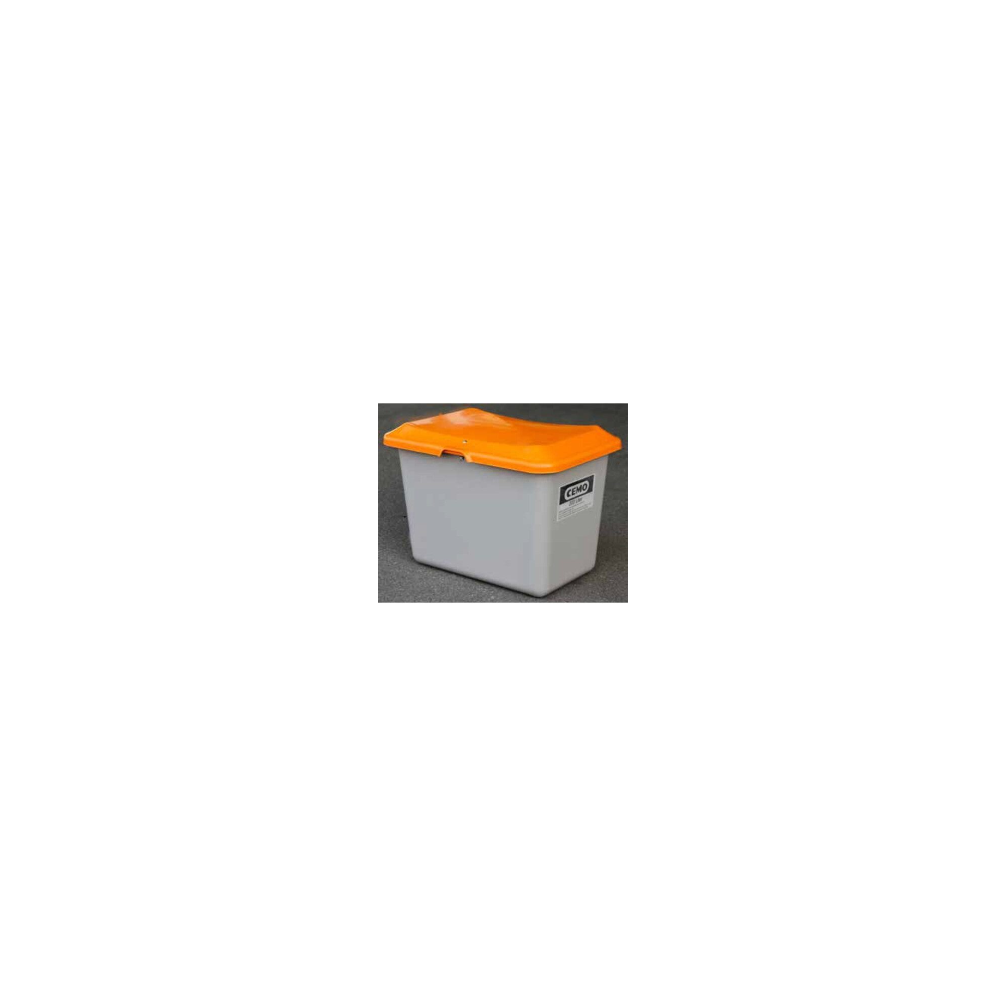 CEMO Aufbewahrungsbox CEMO Streugutbehälter Plus3 200 Liter ohne Entnahme grün/orange