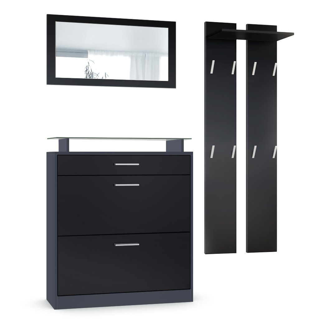 Vladon Garderoben-Set Loret, (Garderobenset bestehend aus günstig online kaufen