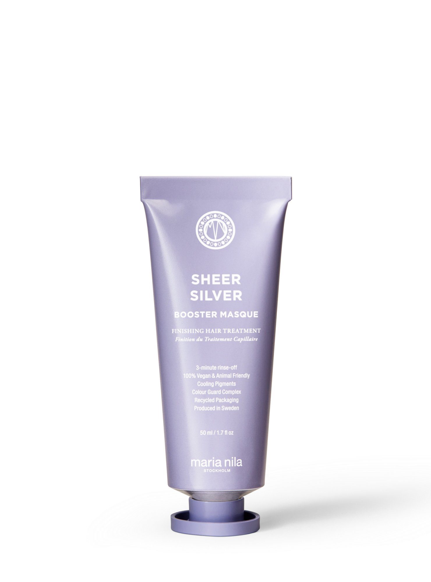 Maria Nila Haarmaske Sheer Silver Booster Masque 50 ml, 1-tlg., Goldtöne werden neutralisiert