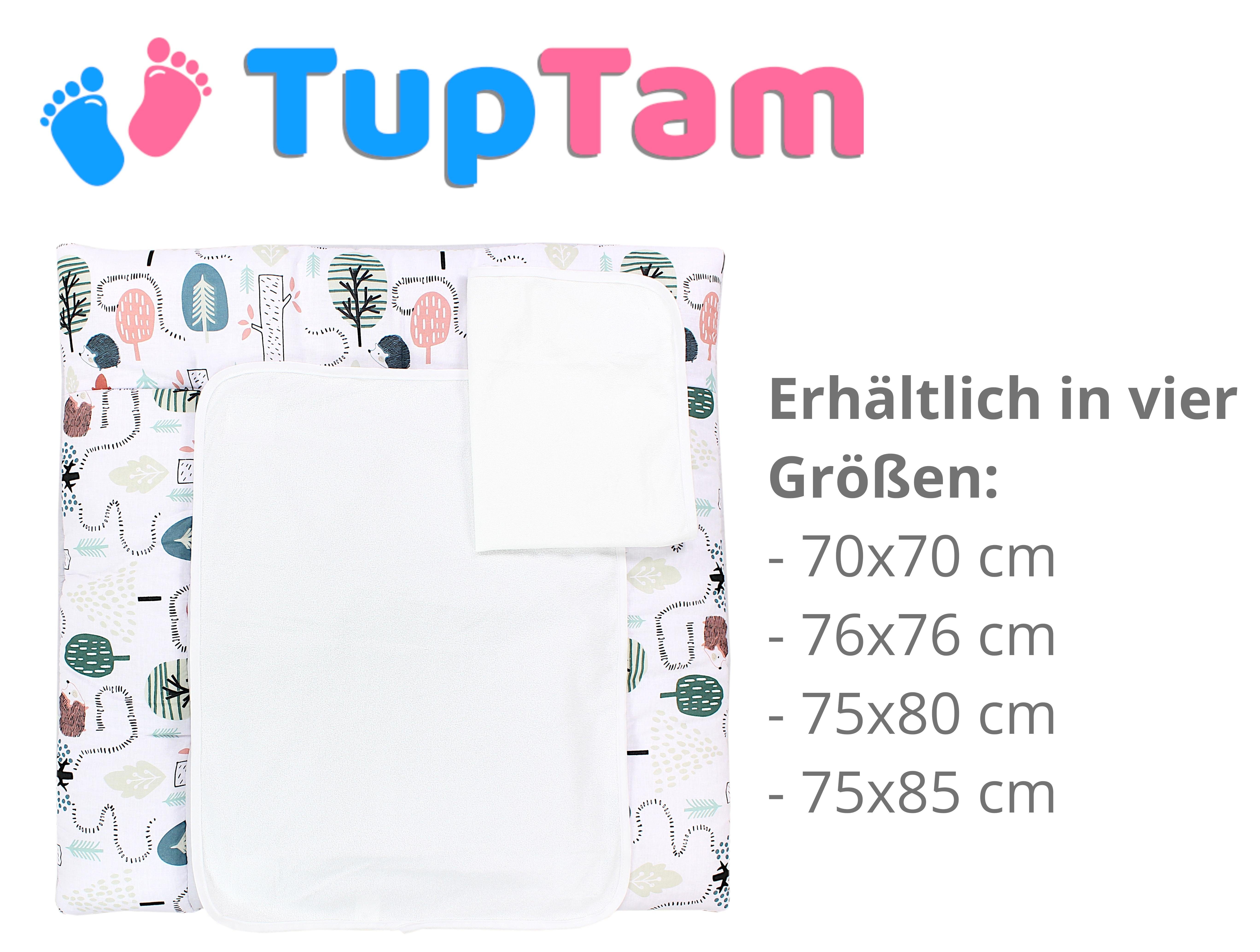 TupTam Wickelauflage MAR02579 inkl. / Igel Frotteebezüge Modell im Wald Wickelauflage Mint TupTam 2