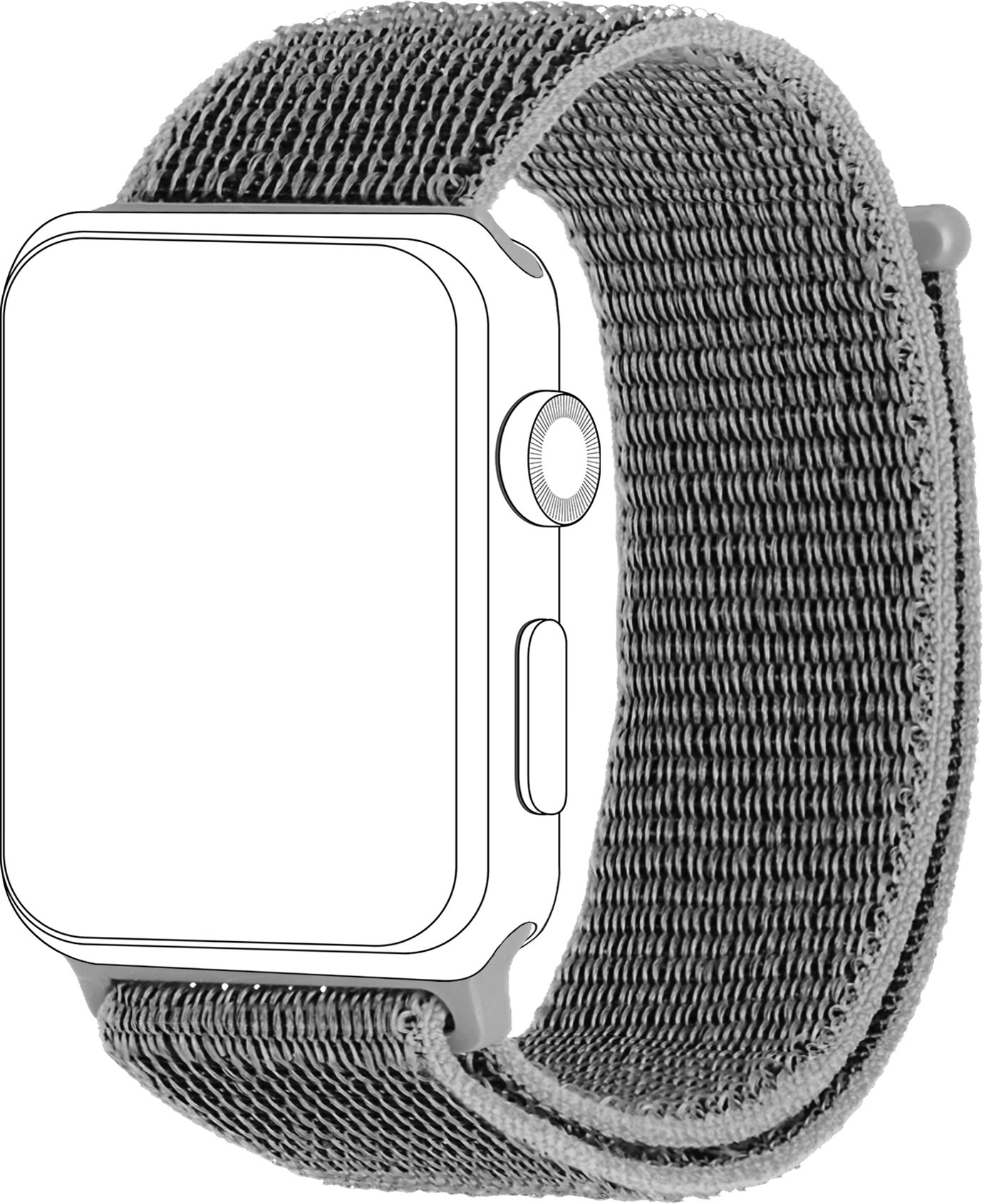PhoneNatic Smartwatch-Armband kompatibel mit Watch Smartwatch-Armband, Watch Loop Series Hellgrau Series 1/2/3/4/5 Apple