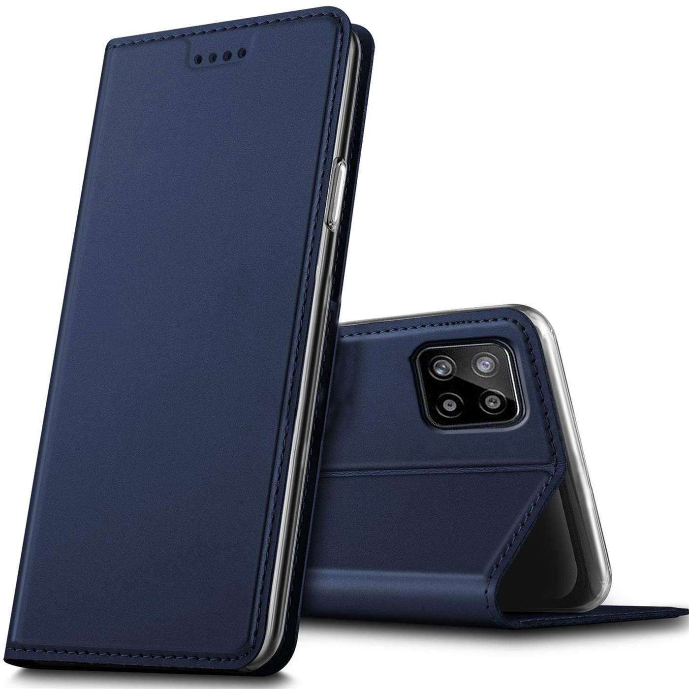 CoolGadget Handyhülle Magnet Case Handy Tasche für Samsung Galaxy A22 5G 6,6 Zoll, Hülle Klapphülle Ultra Slim Flip Cover für Samsung A22 5G Schutzhülle