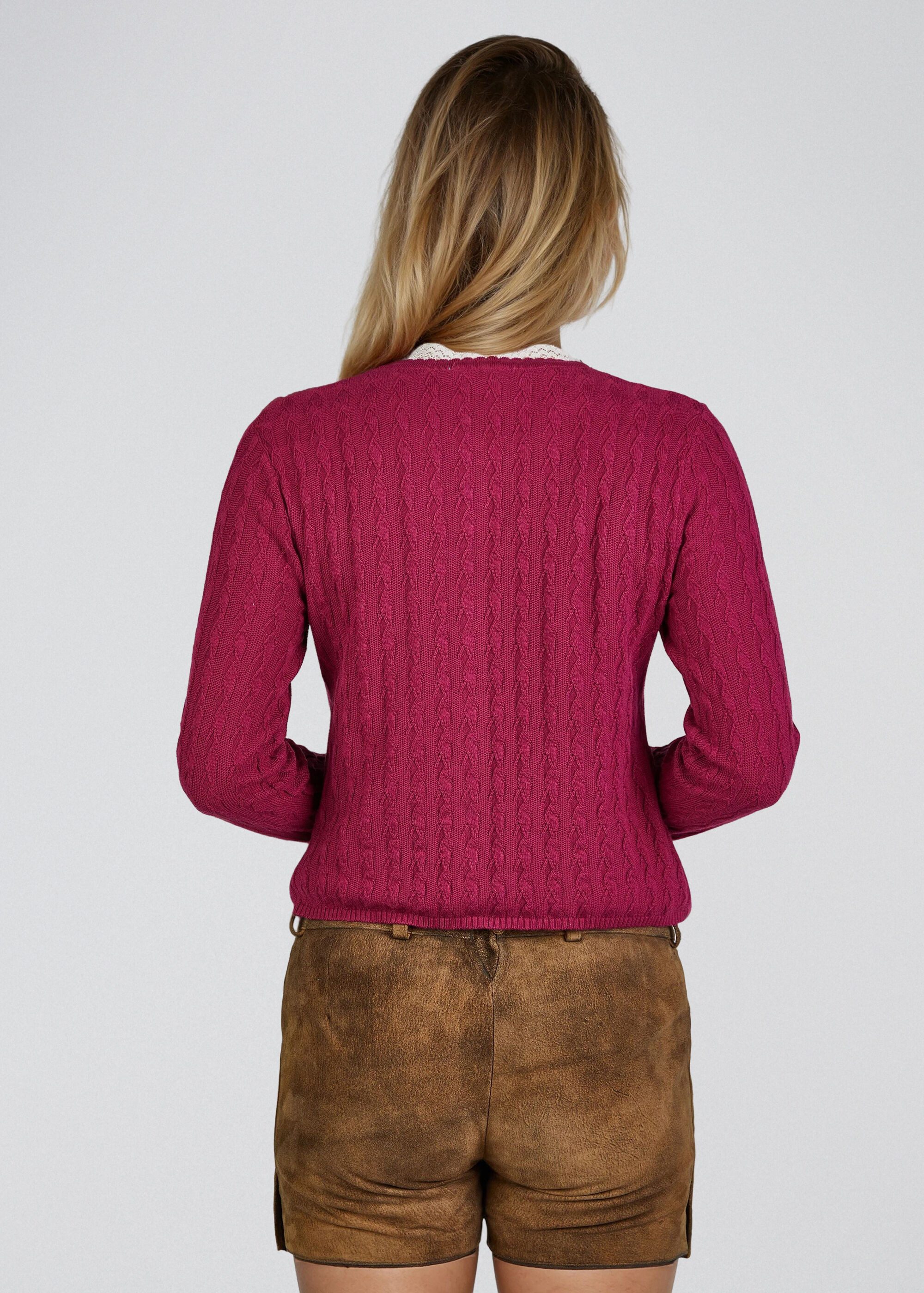 Spieth & Wensky Trachtenstrickjacke Hummeltal (1-tlg) mit klassischem Zopfmuster