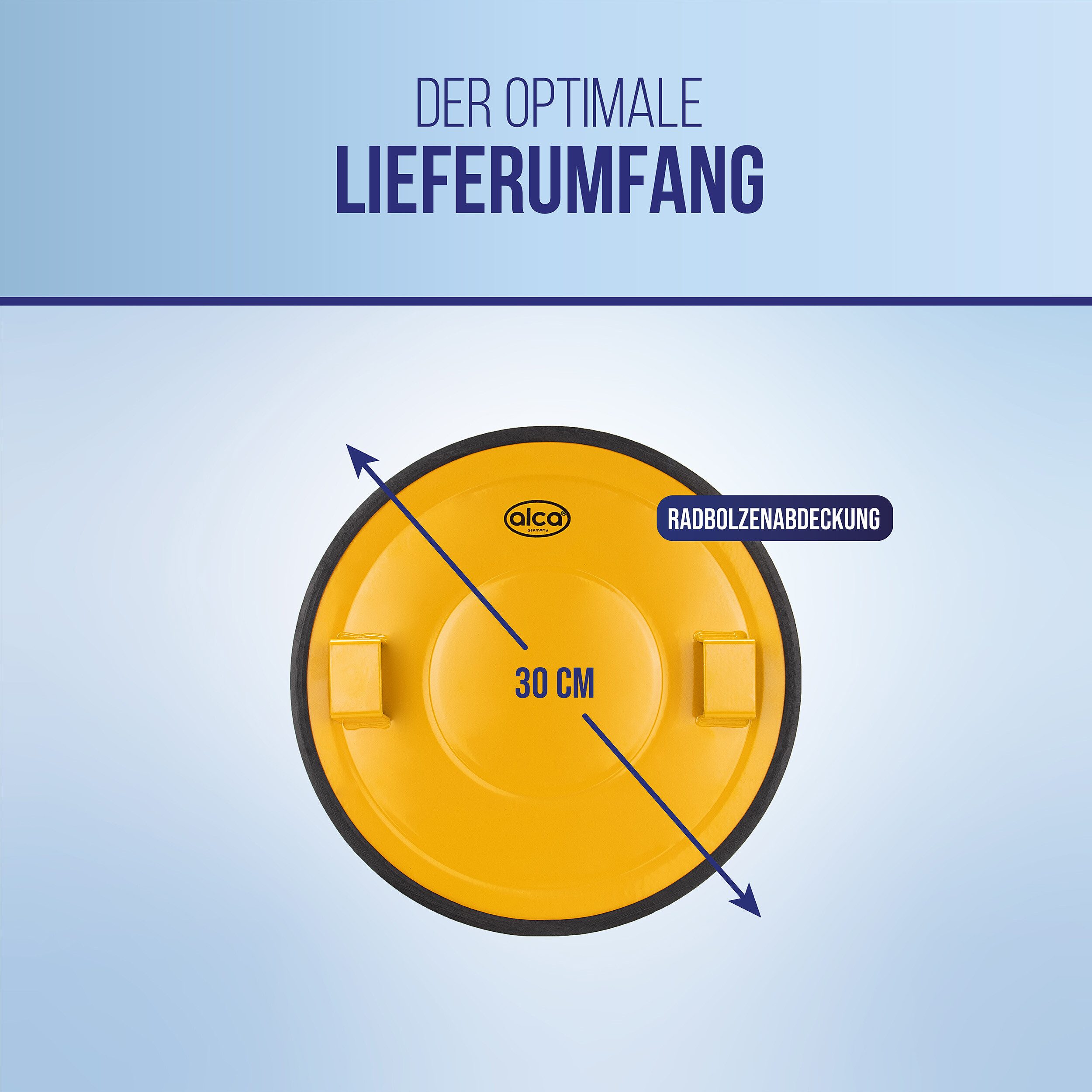 alca Radkralle Radbolzenabdeckung Ersatz für alca Radkralle M & XL Tresor Ø 30cm (1-tlg)