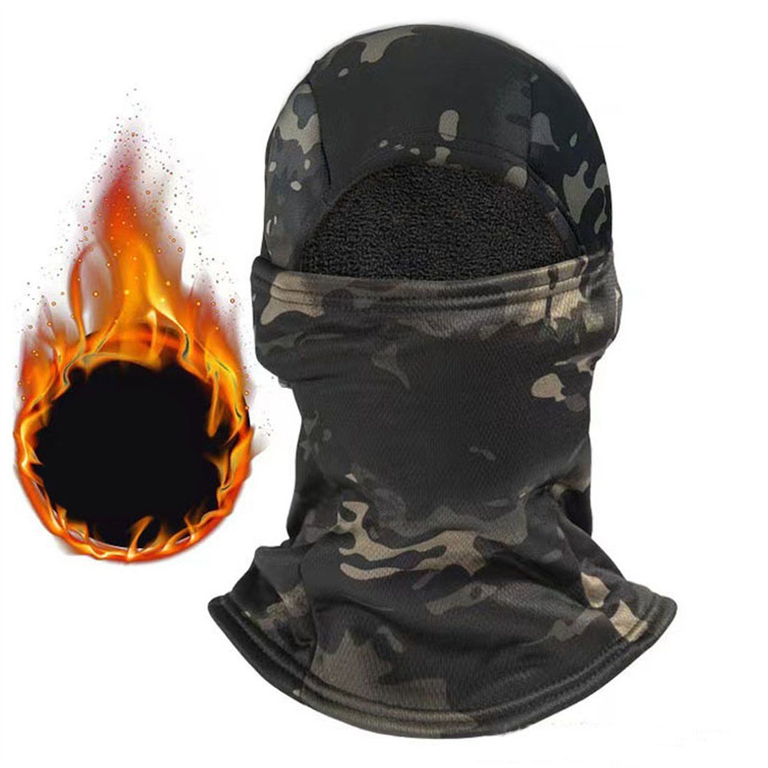 Outdoor-Sport DÖRÖY dunkelgrau Kopfbedeckung, Winter-Ski-Maske, Radfahren unisex Sturmhaube