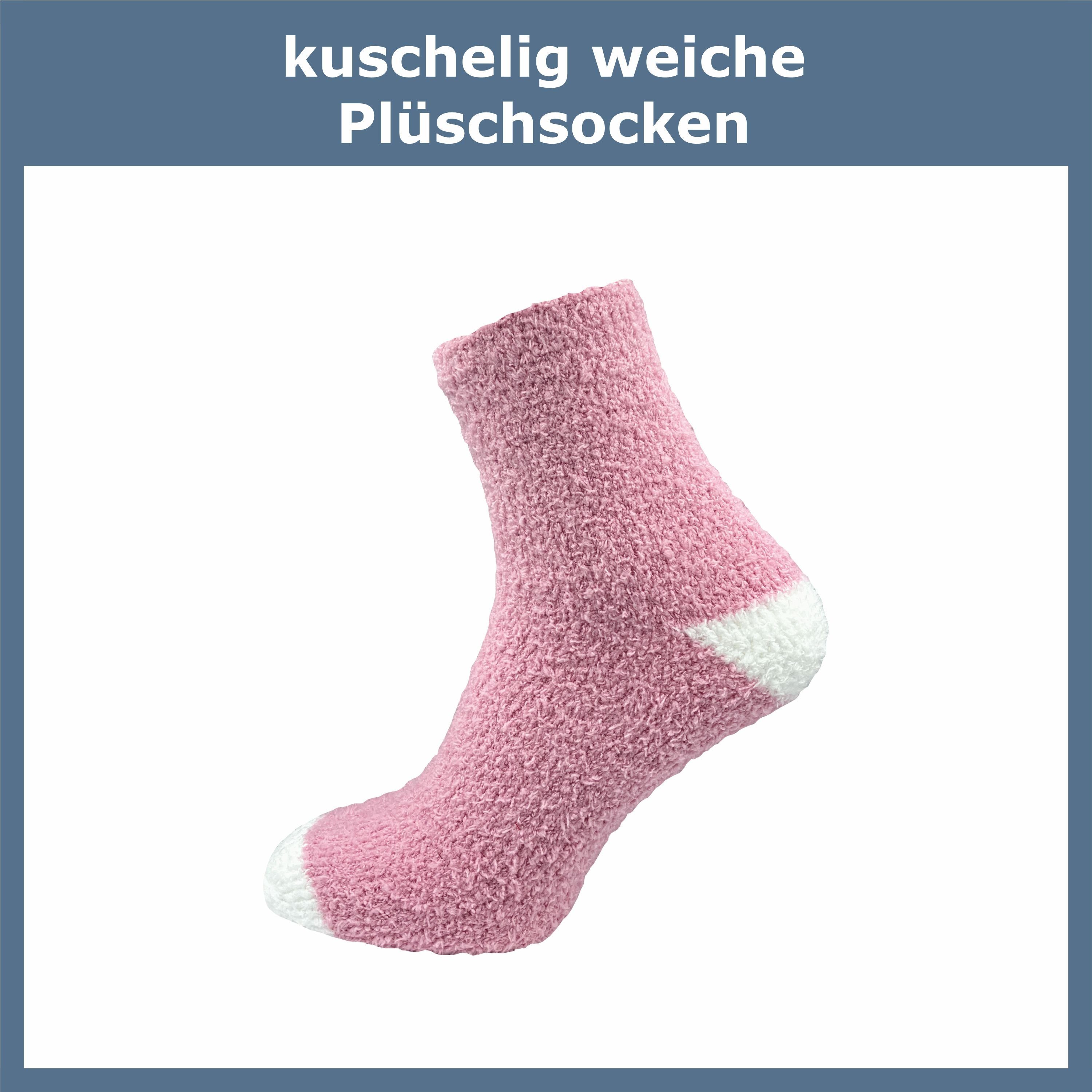 GAWILO Kuschelsocken für Damen für warme Füße an kalten Tagen - extra weich & flauschig (6 Paar) Haussocken aus flauschigem Material für optimalen Tragekomfort