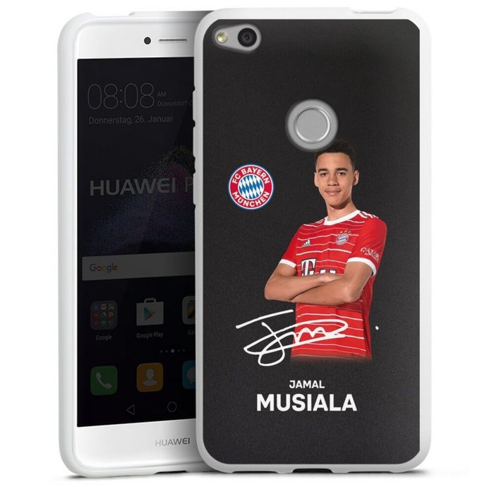 DeinDesign Handyhülle Jamal Musiala Offizielles Lizenzprodukt FC Bayern München Huawei P9 Lite (2017) Silikon Hülle Bumper Case Handy Schutzhülle