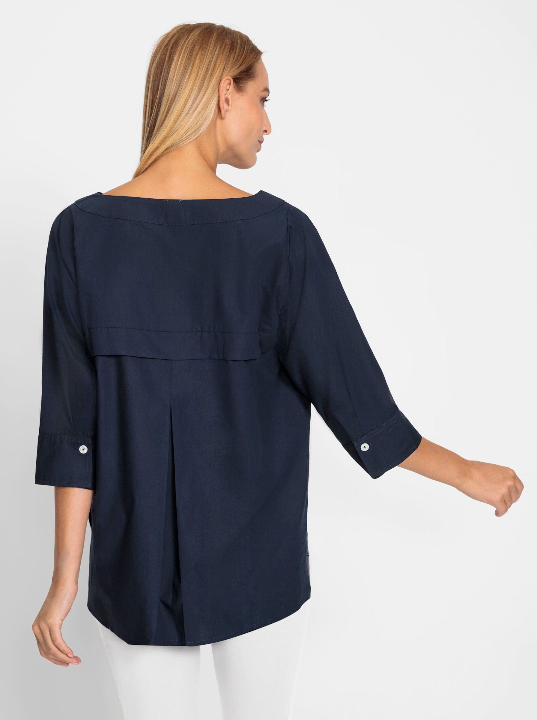 heine Klassische Bluse marine