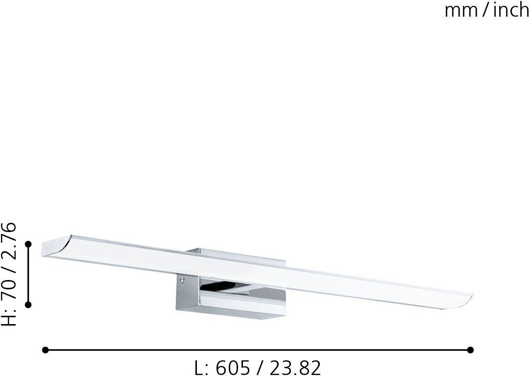 LED integriert Leuchtmittel TABIANO, fest EGLO fest Spiegelleuchte Neutralweiß, integriert,