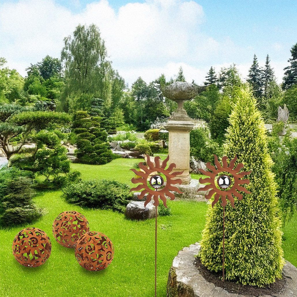 Kobolo Gartenstecker Dekostecker FREYA - Sonne günstig online kaufen