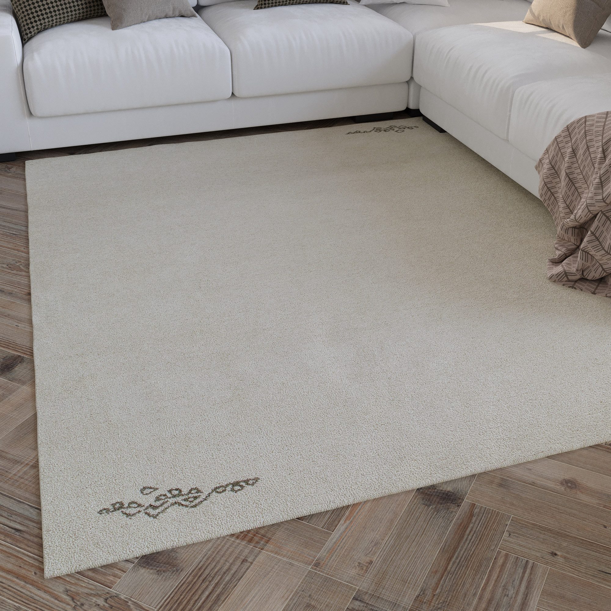 Wecon home Wollteppich Hamptons FORTYFOUR, rechteckig, Höhe: 20 mm, Läufer, Schurwolle, Kurzflor, Wohnzimmer, Schlafzimmer, Ornamente