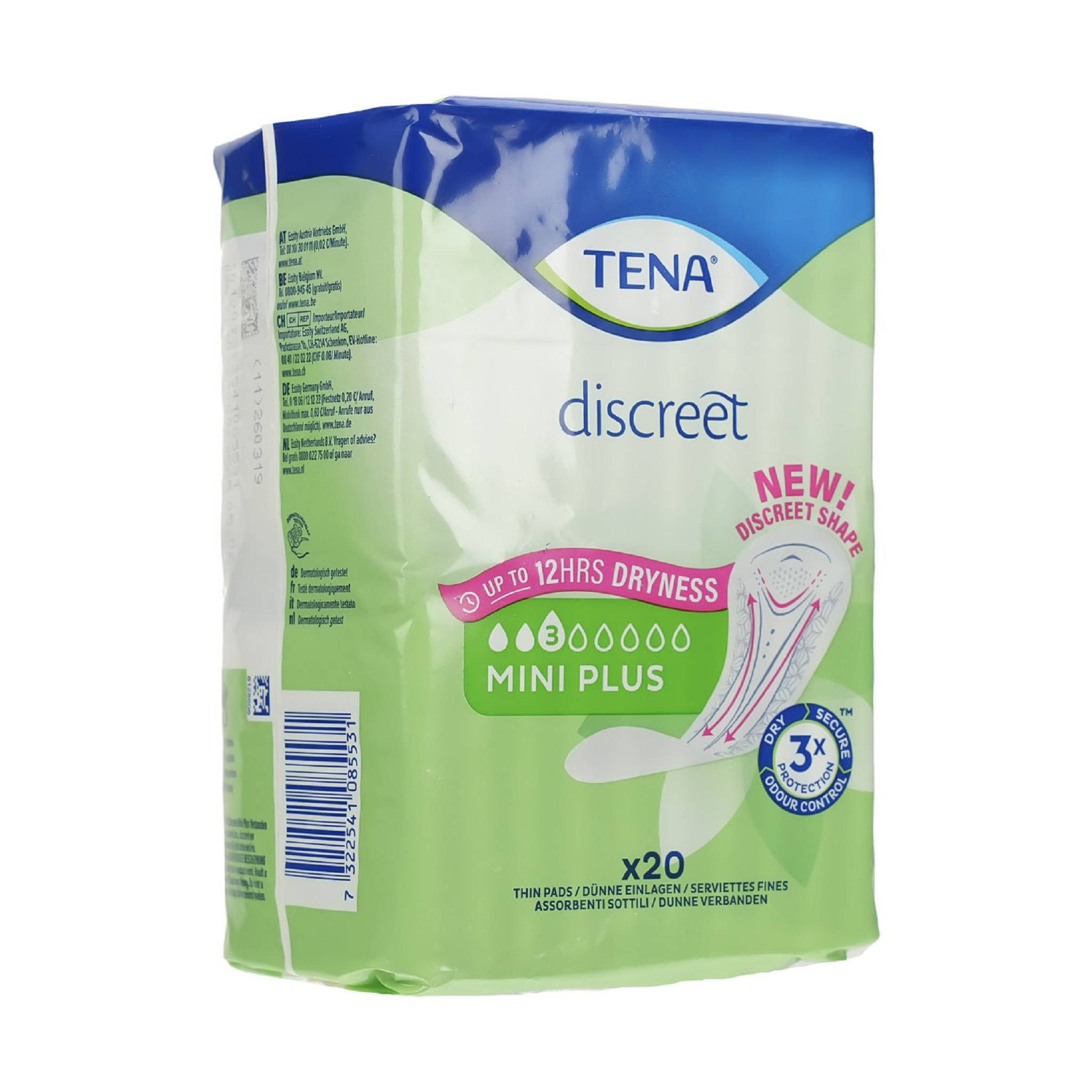 Inkontinenz-Einlage TENA DISCREET Inkontinenz Einlagen mini plus