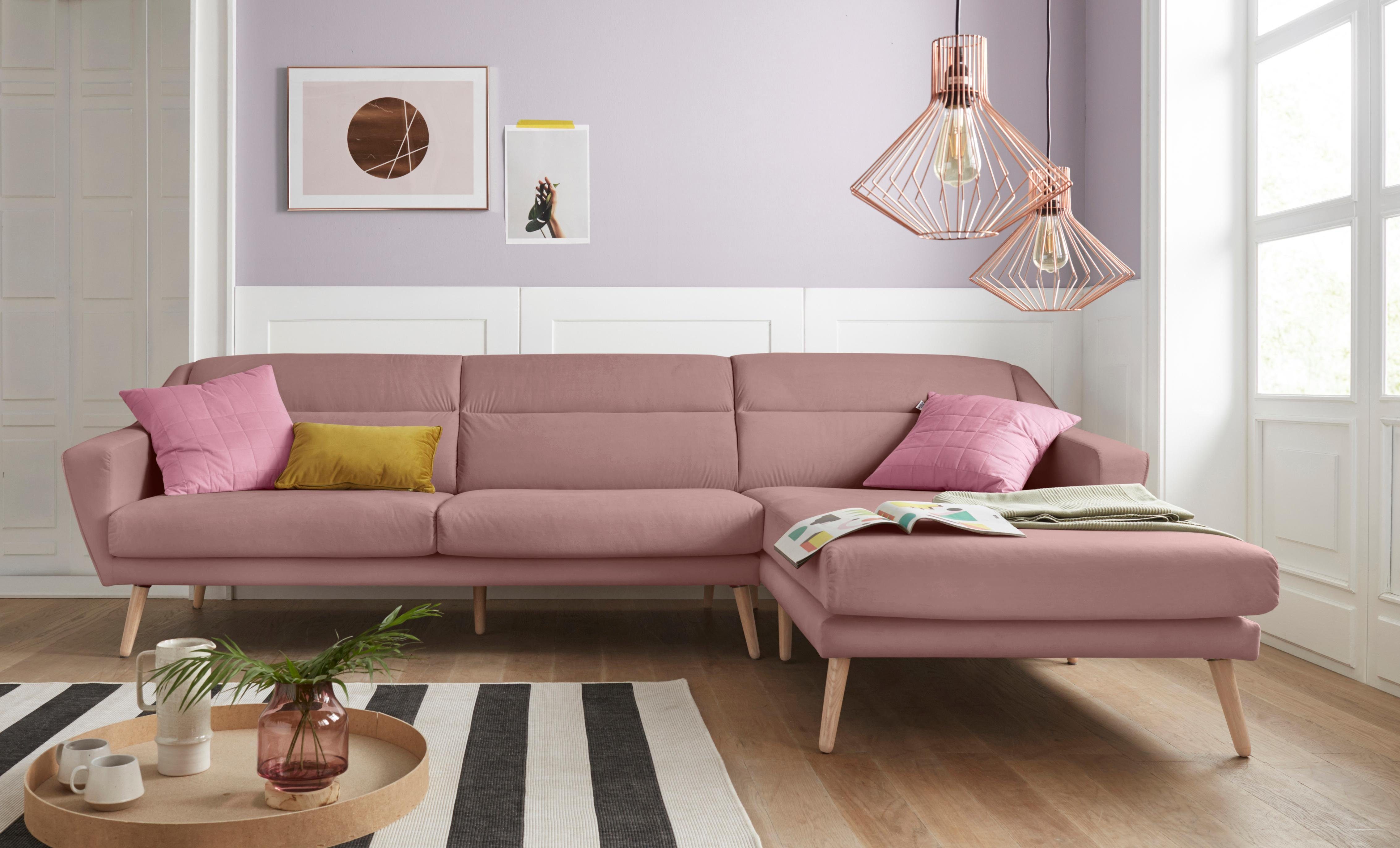 andas Ecksofa Bille L-Form, mit Naht günstig online kaufen