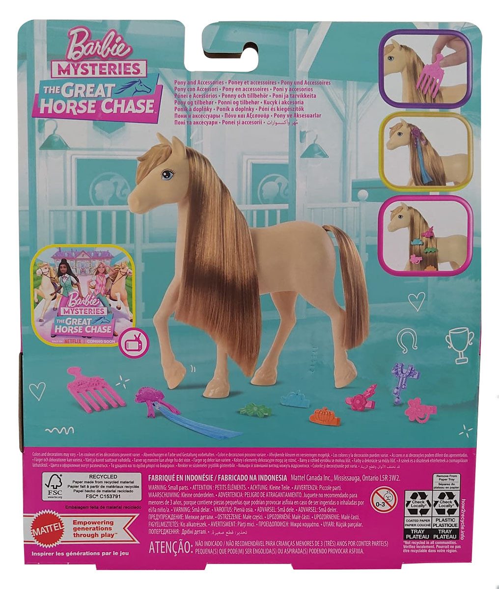 Barbie Spielfigur Barbie Mysteries Pferde-Set - The Great Horse Chase - Netflix, Pferdab