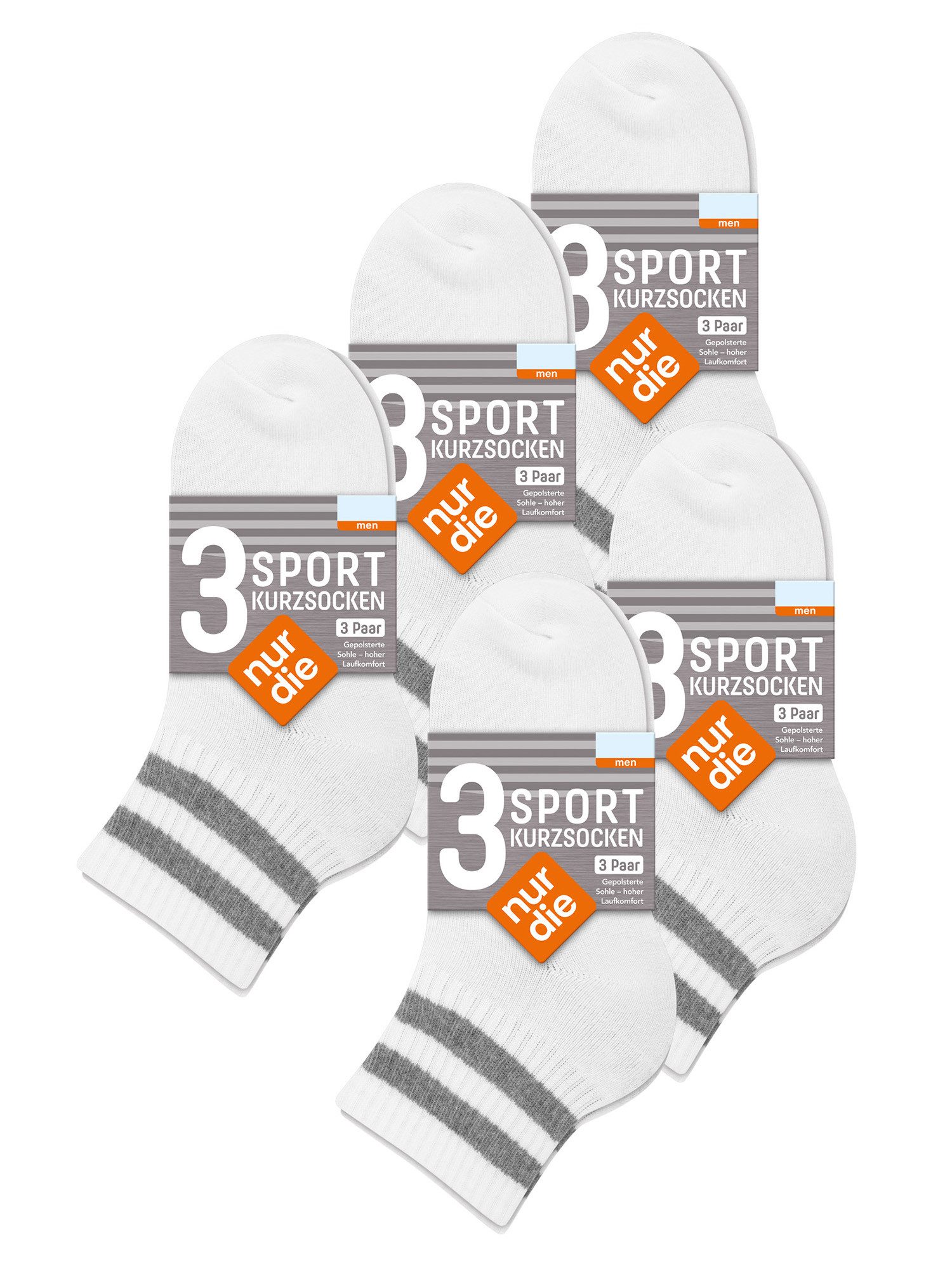 Nur Die Sportsocken Short Track (15-Paar) Männer Multipack Mehrpack