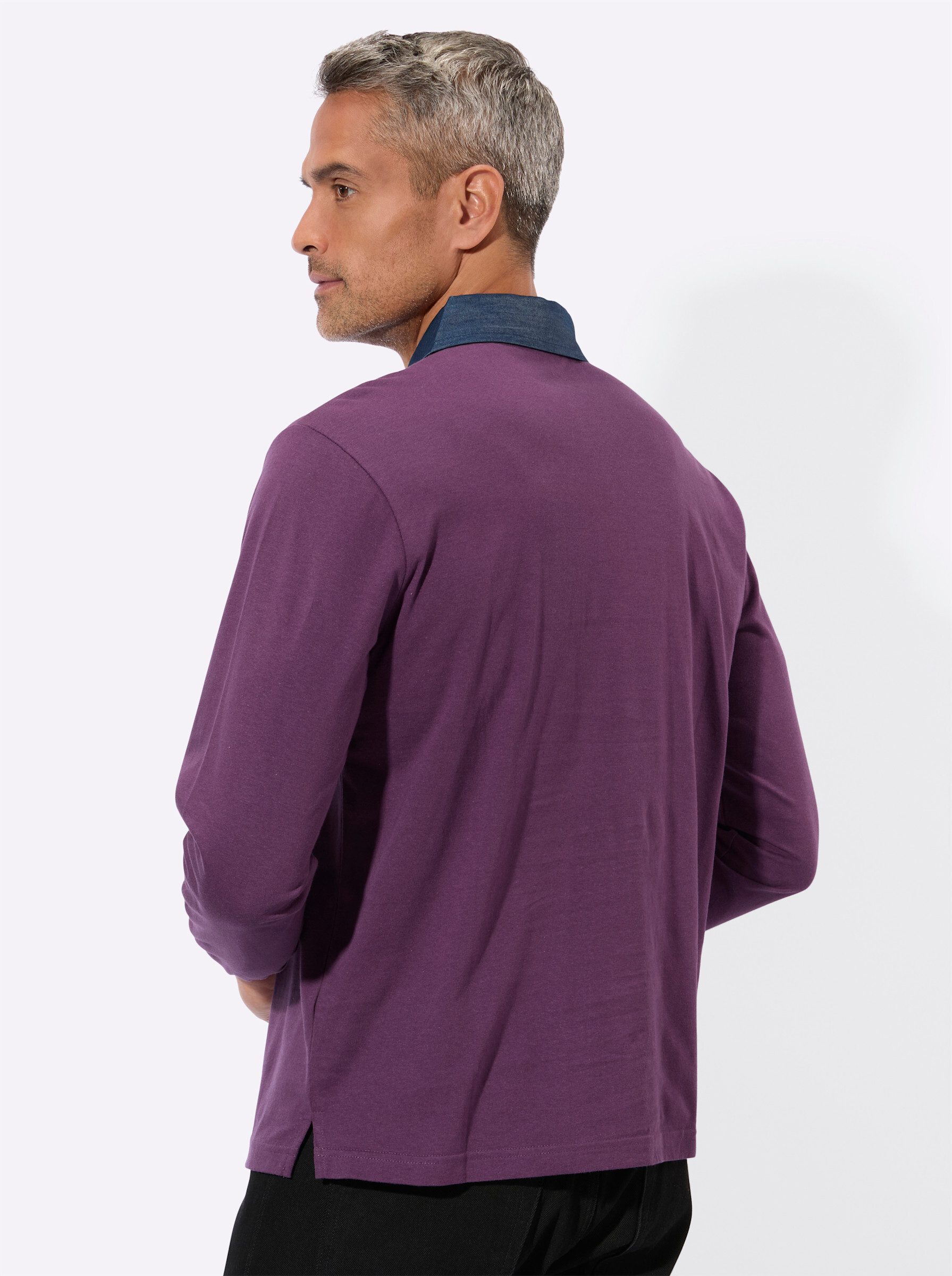Sieh an! Langarm-Poloshirt Langarm