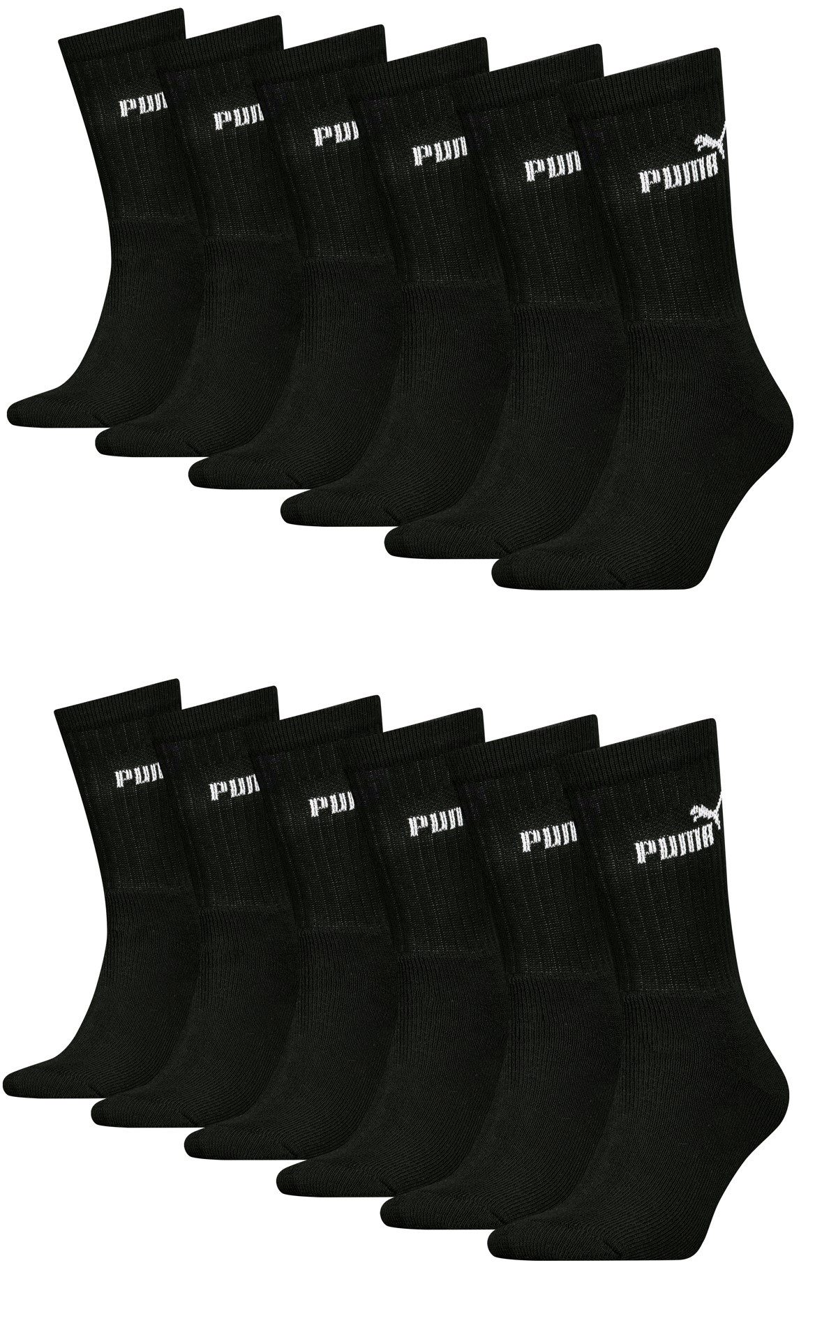 PUMA Sportsocken PUMA Unisex Crew Tennissocken Sportsocken für Damen Herren 12 Paar (12-Paar)
