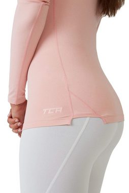 TCA Langarmshirt Damen Thermo-Laufshirt, Langarm, Kompressions Laufoberteil - Hell-Pink (1-tlg)