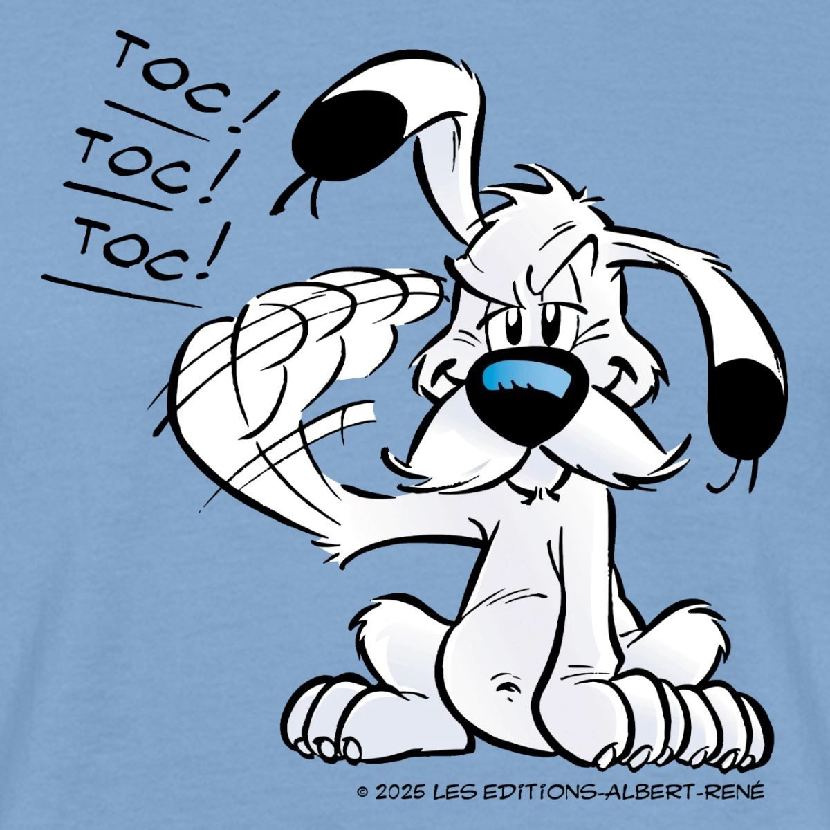 Spreadshirt T-Shirt Asterix & Obelix Idefix Klopft Toc Toc Männer T-Shirt (1-tlg)