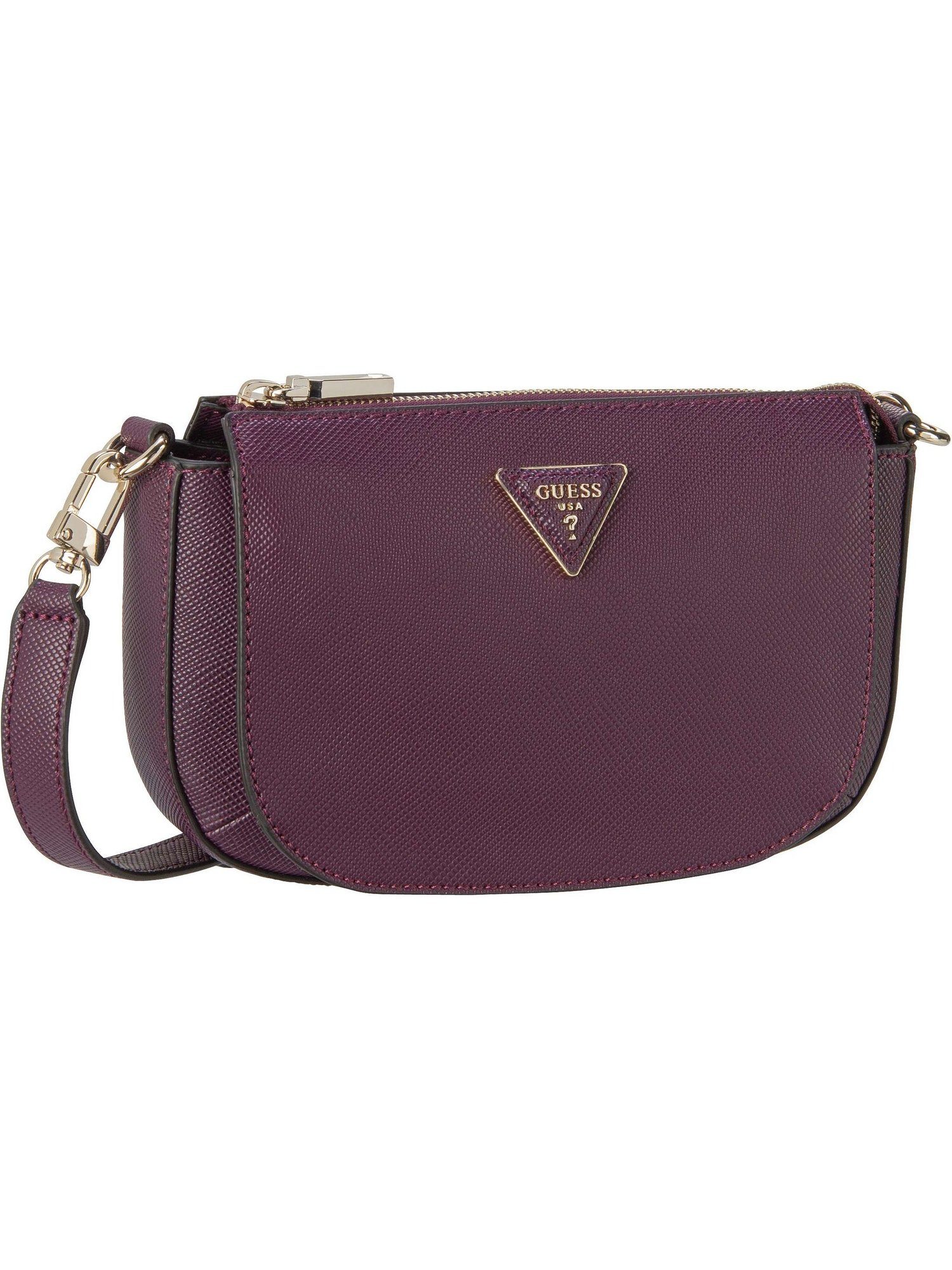 Guess Umhängetasche Brynlee Mini Triple Compartment Crossbody, Umhängetasche klein Plum