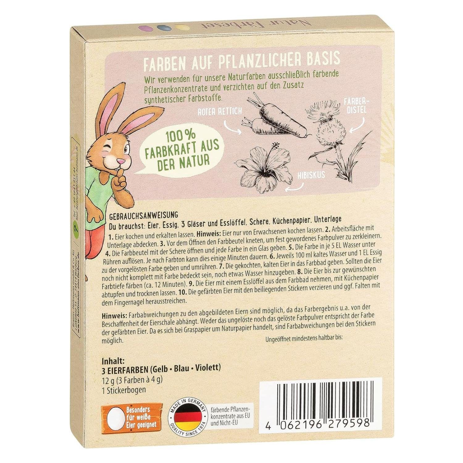 BRAUNS HEITMANN Osterei Brauns Heitmann Natur Färbeset Eierfarbe Kalt