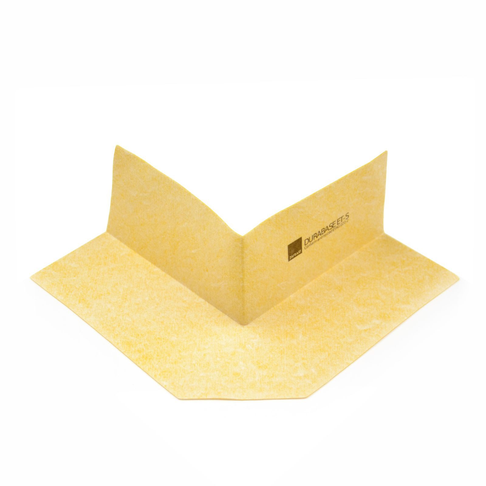 Dural GmbH Duschdichtung 1 Stück DURAL Außenecke DURABASE ET-S FX (Schenkellänge: 120 × 120), gelb, Abdichtsystem Verbundabdichtung Abdichtecke Fliesen Verlegung