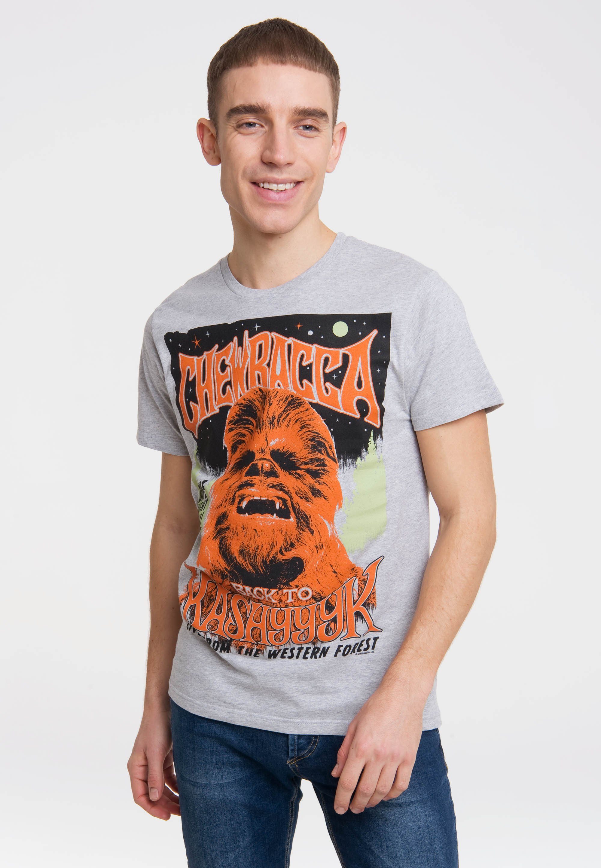 Chewbacca -Frontdruck Star Chewbacca Kashyyyk Back LOGOSHIRT - - mit Wars To T-Shirt