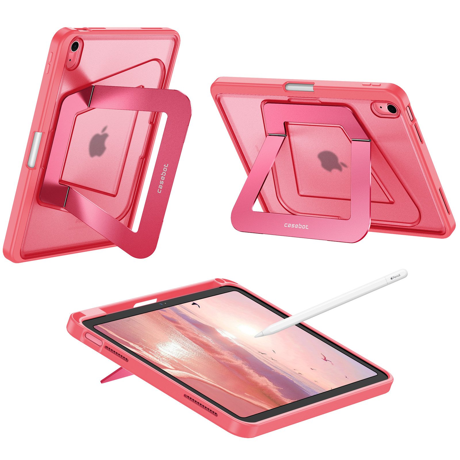 Fintie Tablet-Hülle für iPad (A16) 11. Generation 2025, iPad 10. Generation 10,9 Zoll 2022, Robuste, stoßfeste Rückschalenhülle mit Ständer und Stifthalter