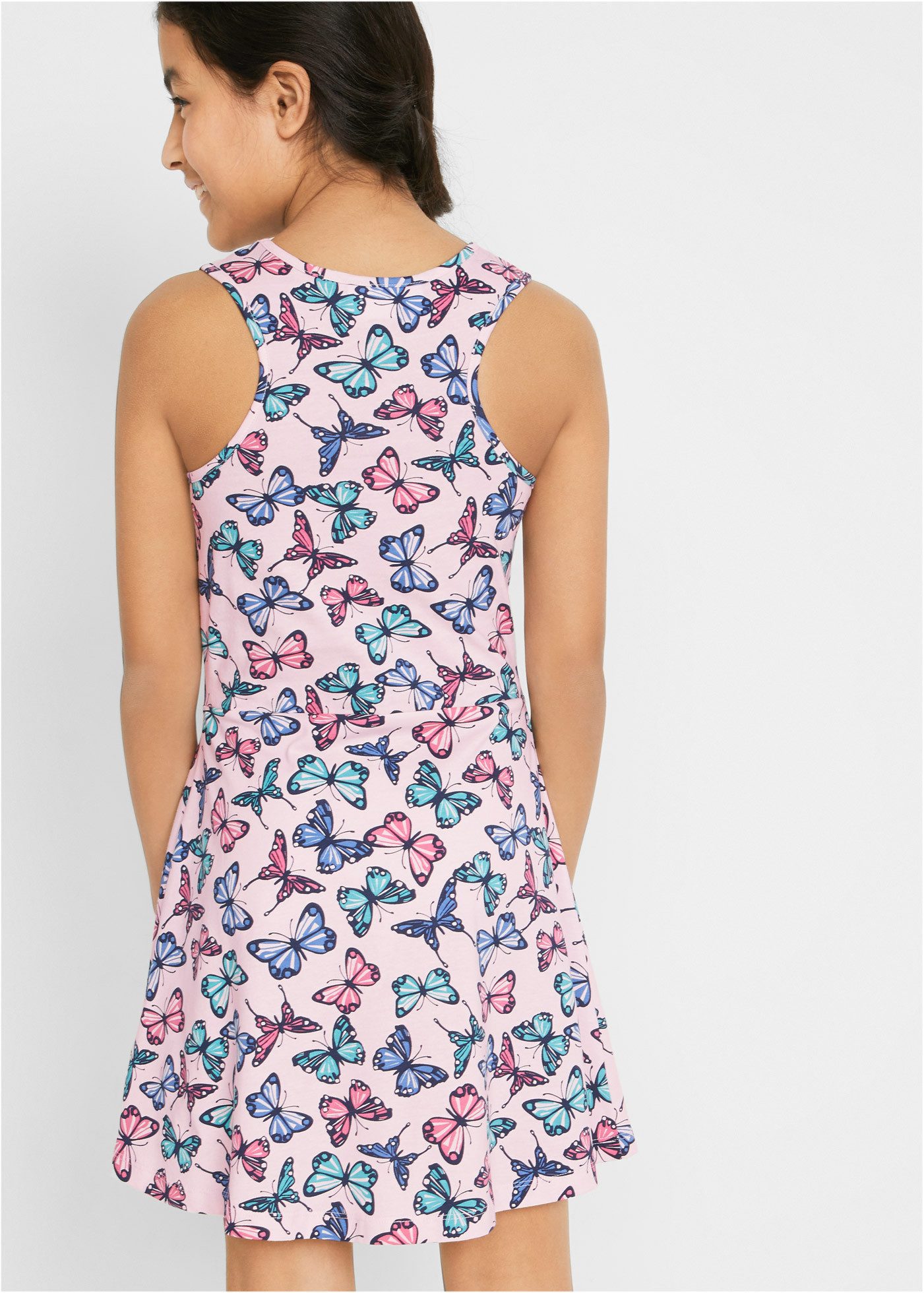 bonprix Jerseykleid aus Baumwolle, ärmellos, leicht schwingender Schnitt