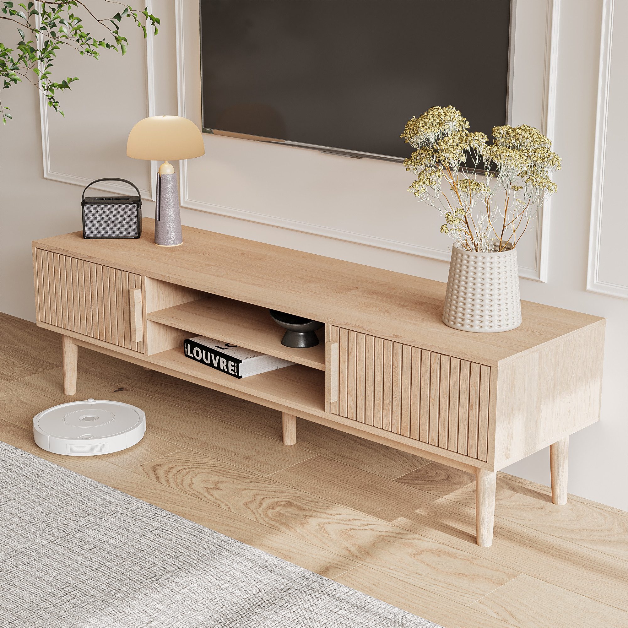 FUROKOY TV-Schrank Lowboard im wohnzimmer Fernsehschrank günstig online kaufen