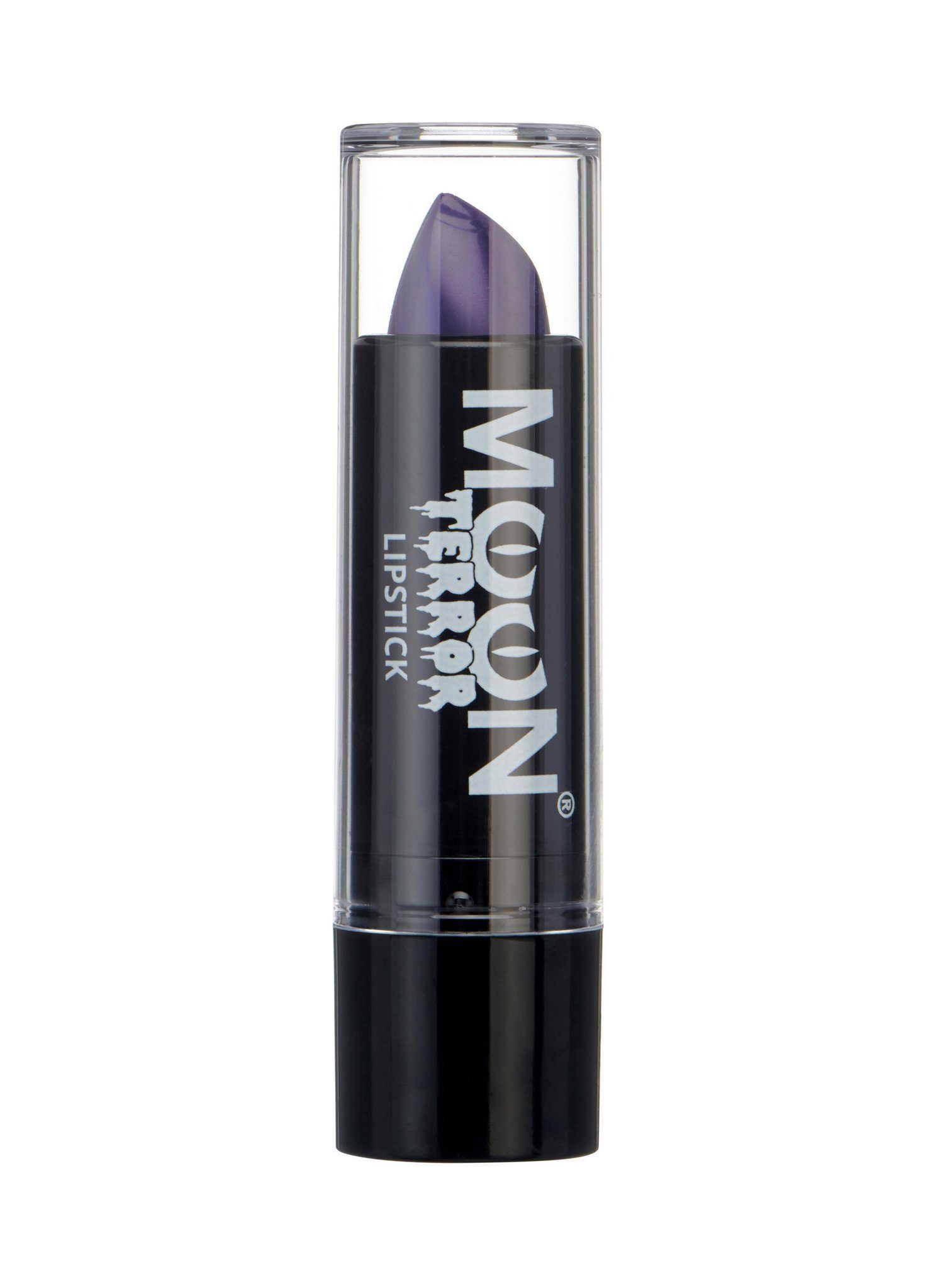 Smiffys Lippenstift Moon Terror Halloween Lippenstift lila, Kräftig deckender Lippenstift für Karneval, Club und Halloween