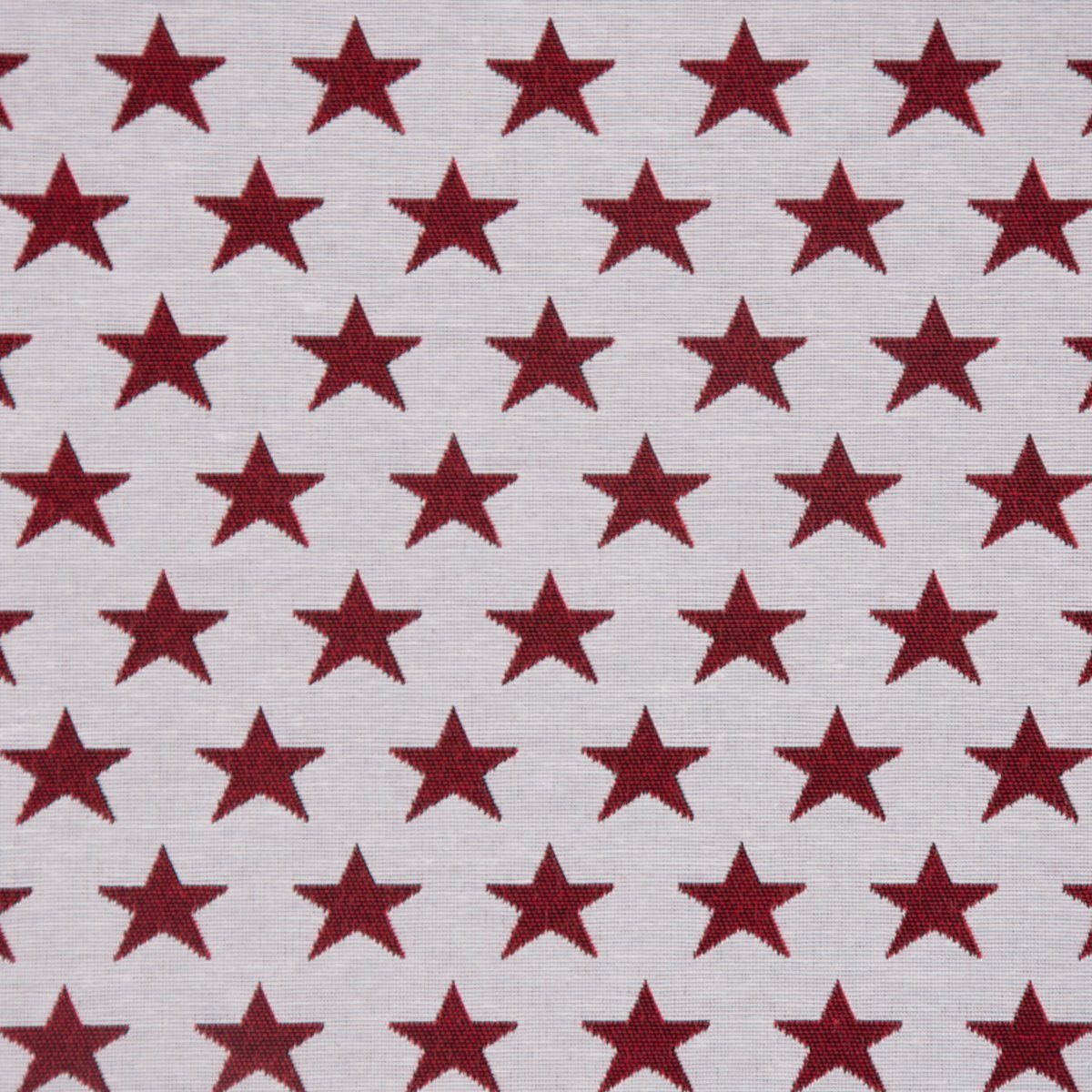 245cm, made Smok-Schlaufenband Vorhang blickdicht, Germany, vorgewaschen Vorhang SCHÖNER in (1 St), SCHÖNER weiß LEBEN. LEBEN., Baumwolle, handmade, Sterne rot mit