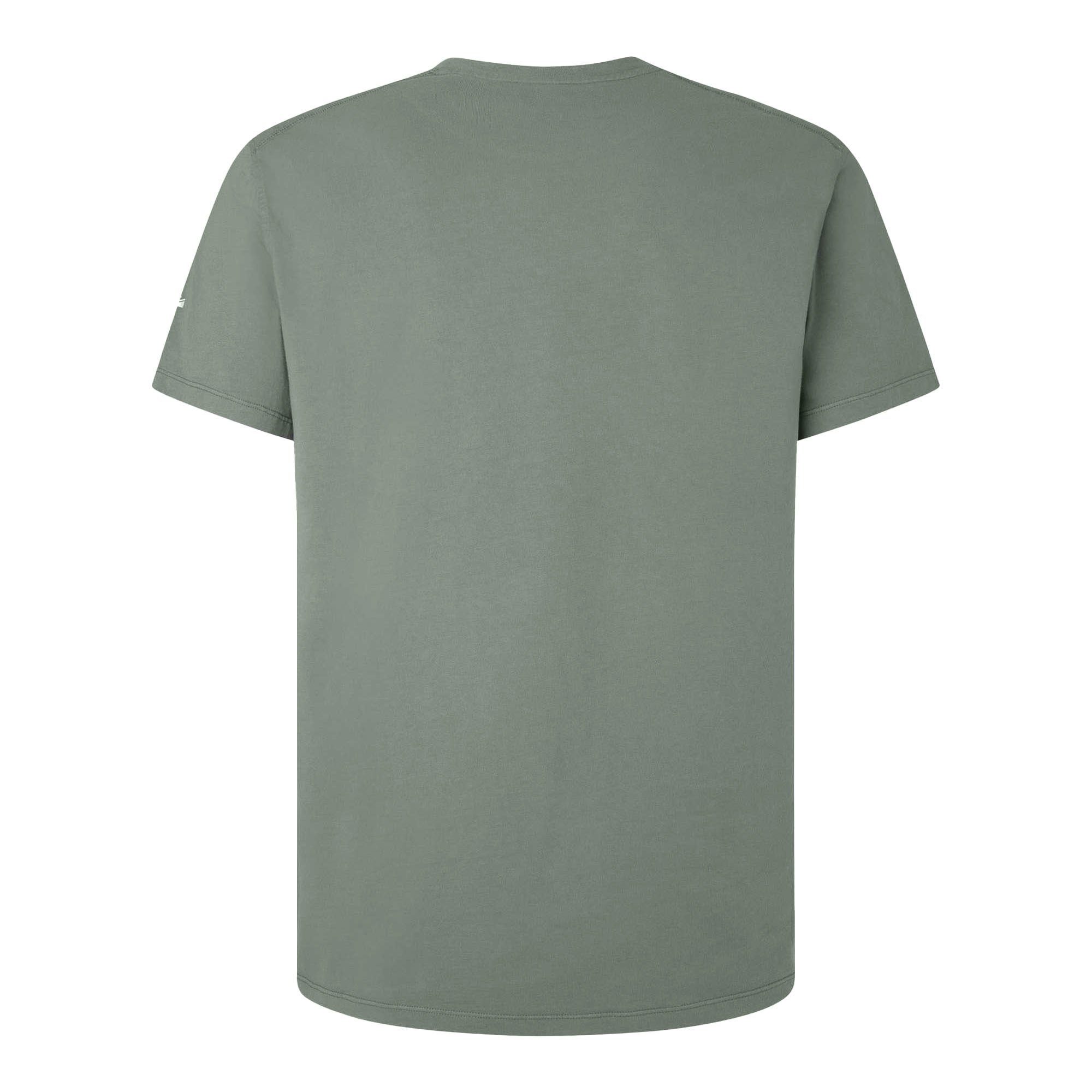 T-Shirt T-Shirt Grün DAVID Jeans Pepe Kurzarm TEE, - Rundhals, Herren