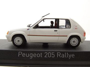 Norev Modellauto Peugeot 205 Rallye 1988 weiß Modellauto 1:43 Norev, Maßstab 1:43