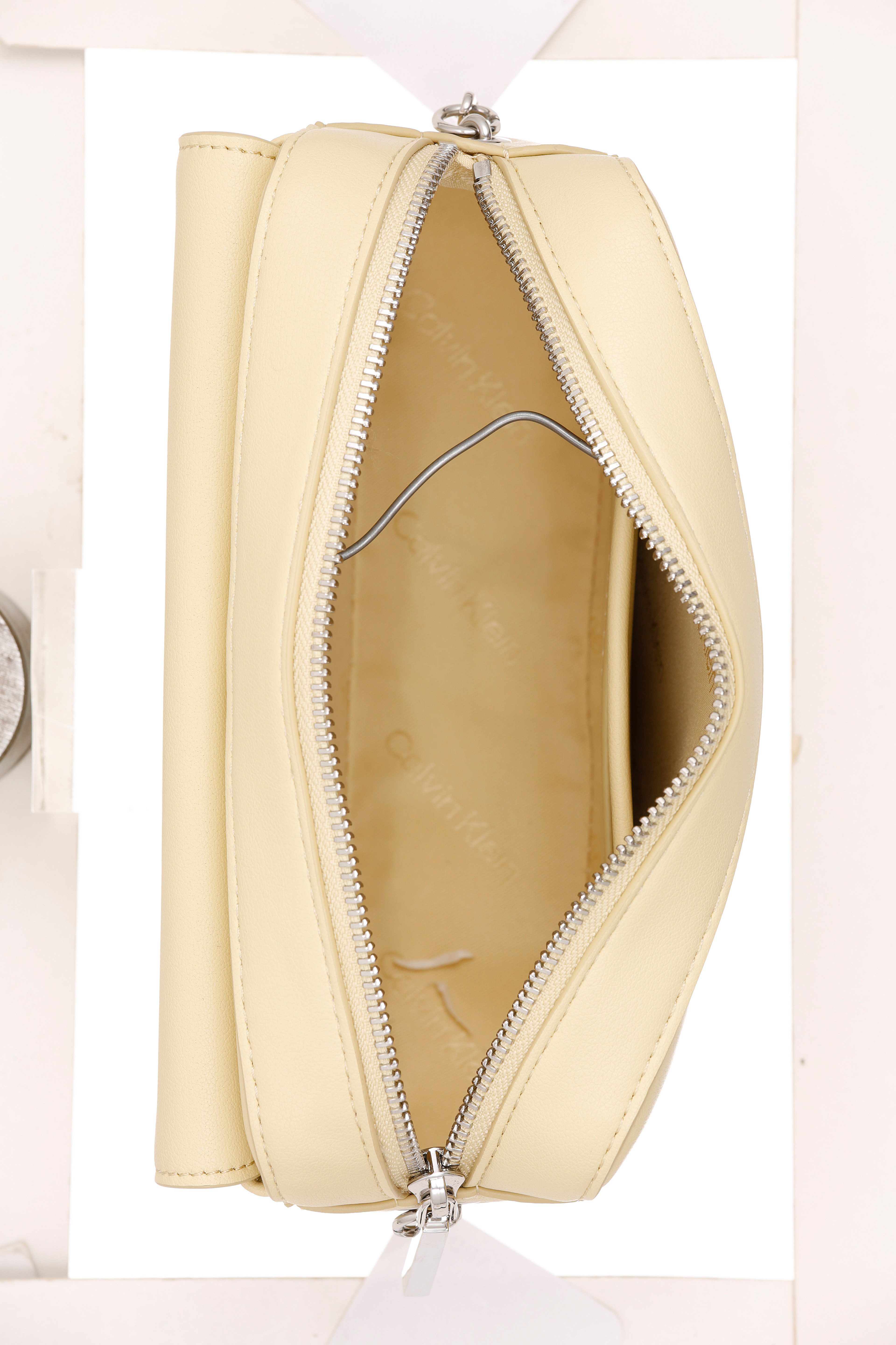 Calvin Klein Mini Bag CK RE-LOCK POCKET CAMERA BAG, kleine Umhängetasche, Damen Schultertasche mit Zierkette