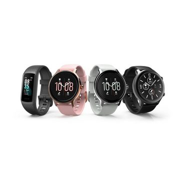 Hama Fitnesstracker Sportuhr Damen wasserdicht, Blutsauerstoff Herzfrequenz Fitnessuhr (1,05 Zoll), Kalorien, Schlaf Stress, Tempo, Musiksteuerung, Schritte, Timer Wecker