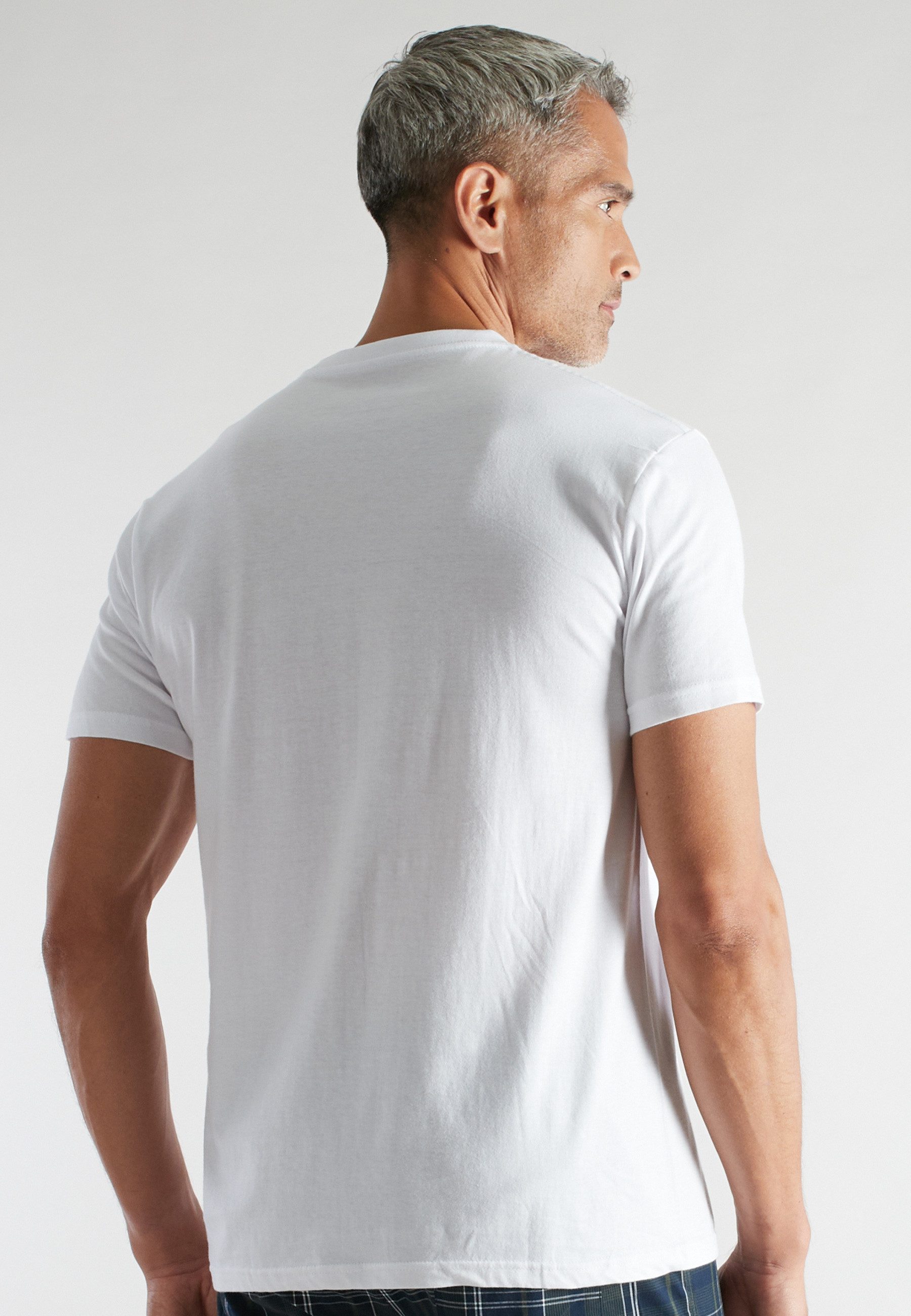 CECEBA Unterziehshirt CECEBA Herren Shirt weiß uni 2er Pack (2-St)